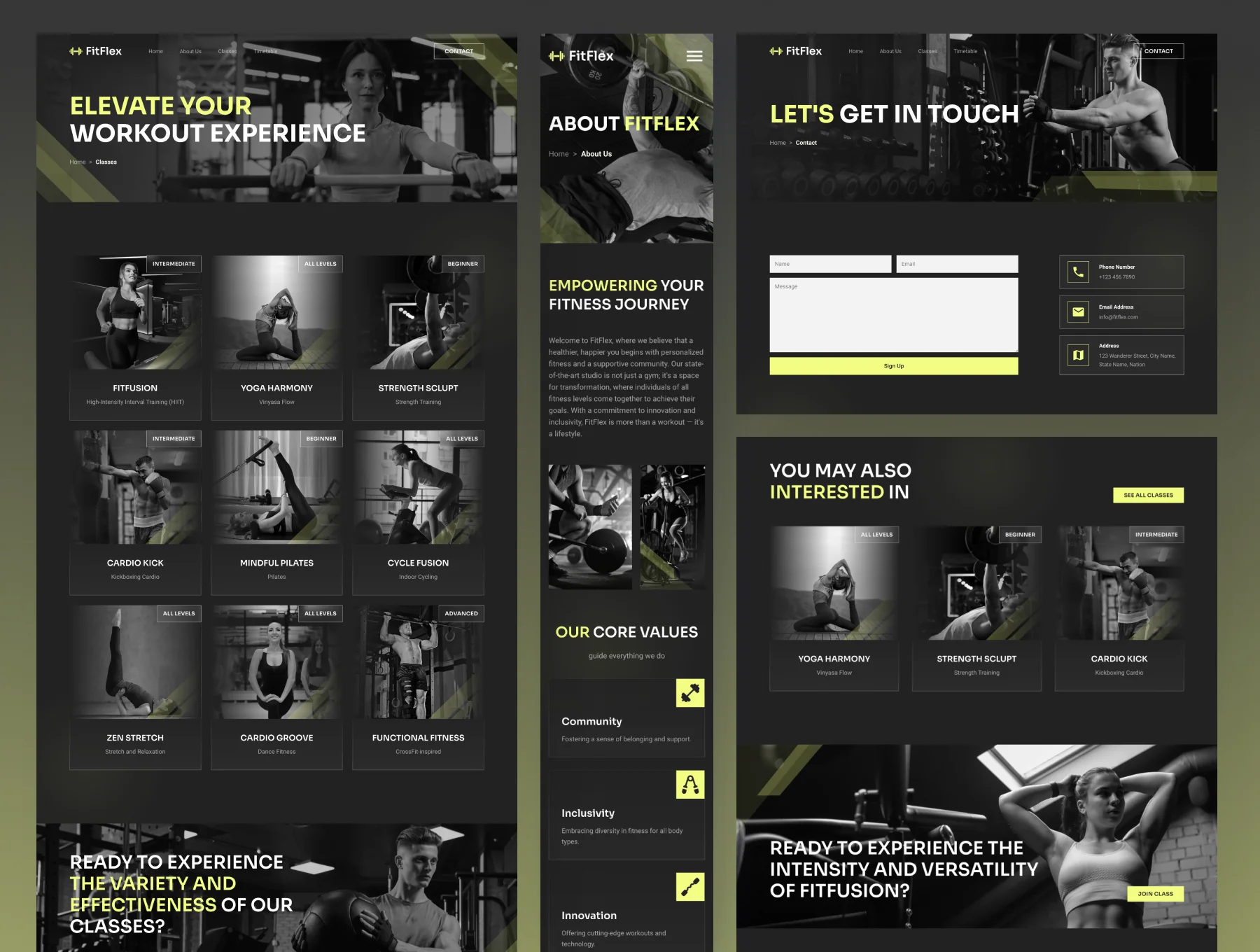 FitFlex - Fitness Studio Website Framer Template 2