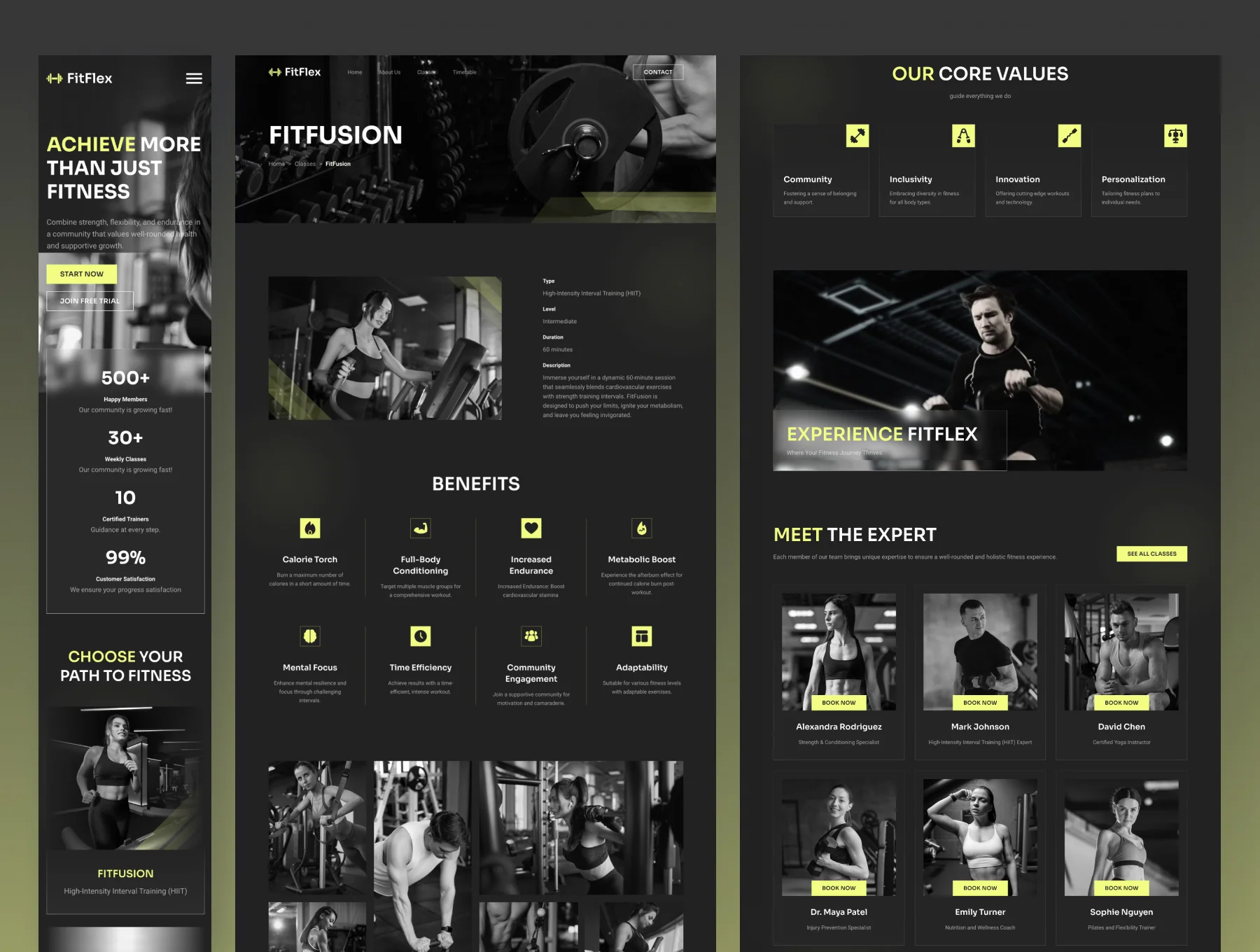 FitFlex - Fitness Studio Website Framer Template 3