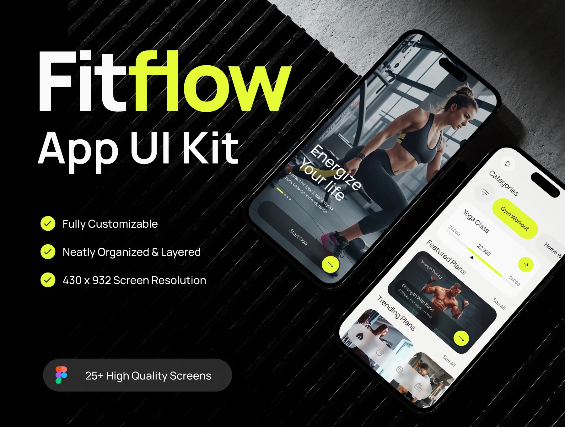 Fitflow Mobile App UI