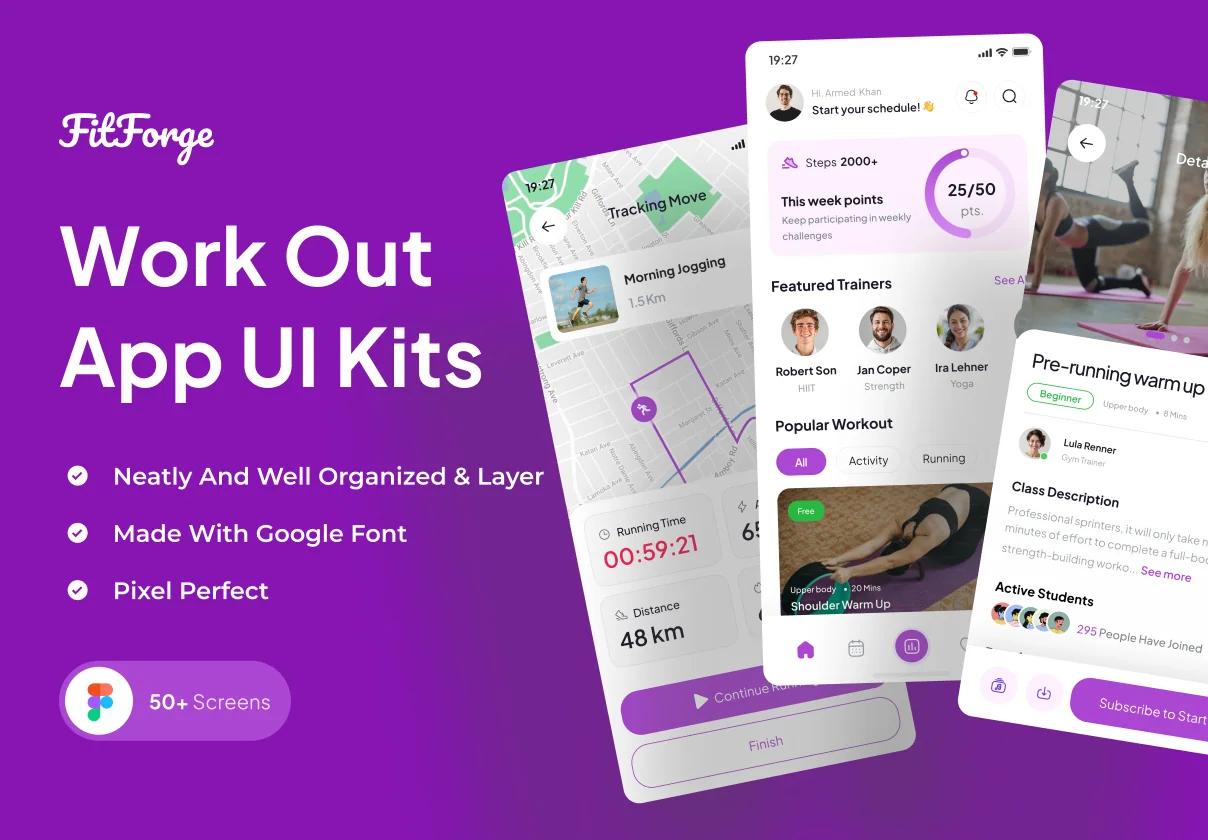 FitForge - Workout App UI Kits