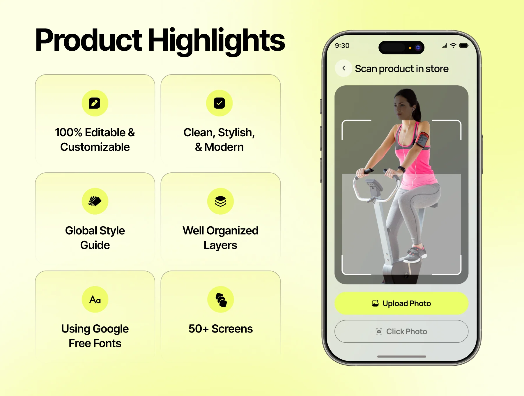 Fitgear - AI Fitness Equipment Ecommerce Shop App UI Kit 2