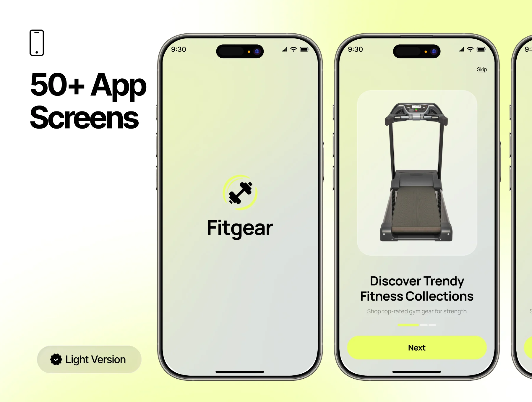 Fitgear – Fitness & Workout Mobile App UI Kit 4