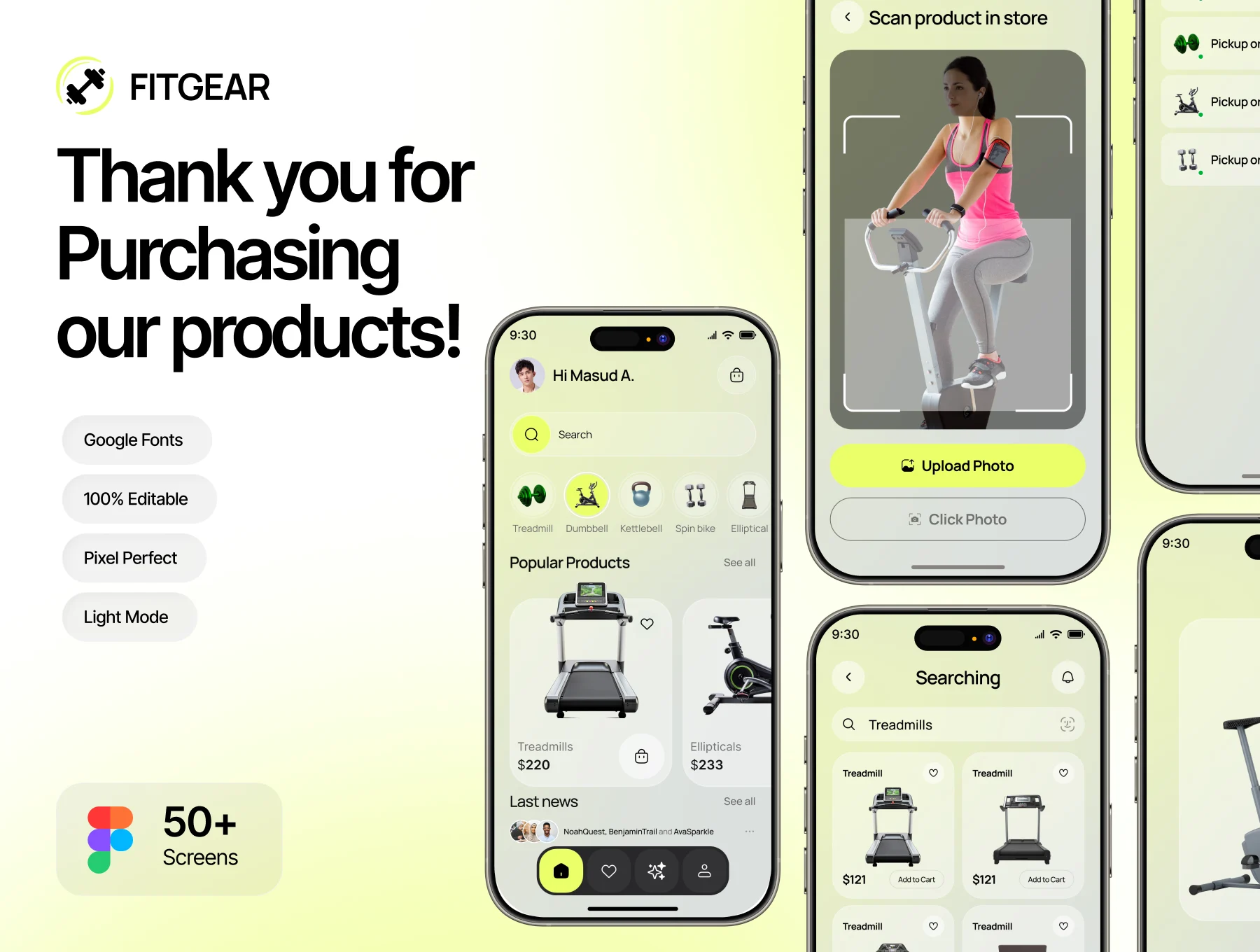 Fitgear – Fitness & Workout Mobile App UI Kit 6