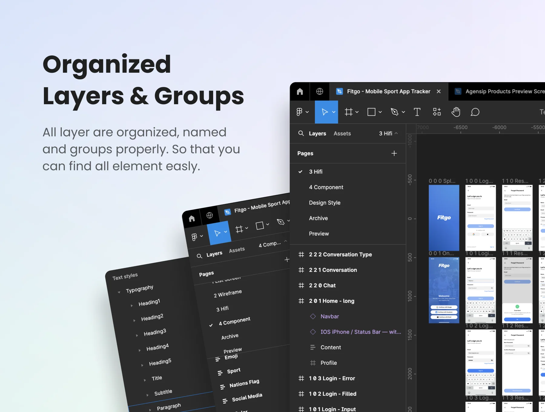 Fitgo -Mobile Sport App Tracker UI Kit 9