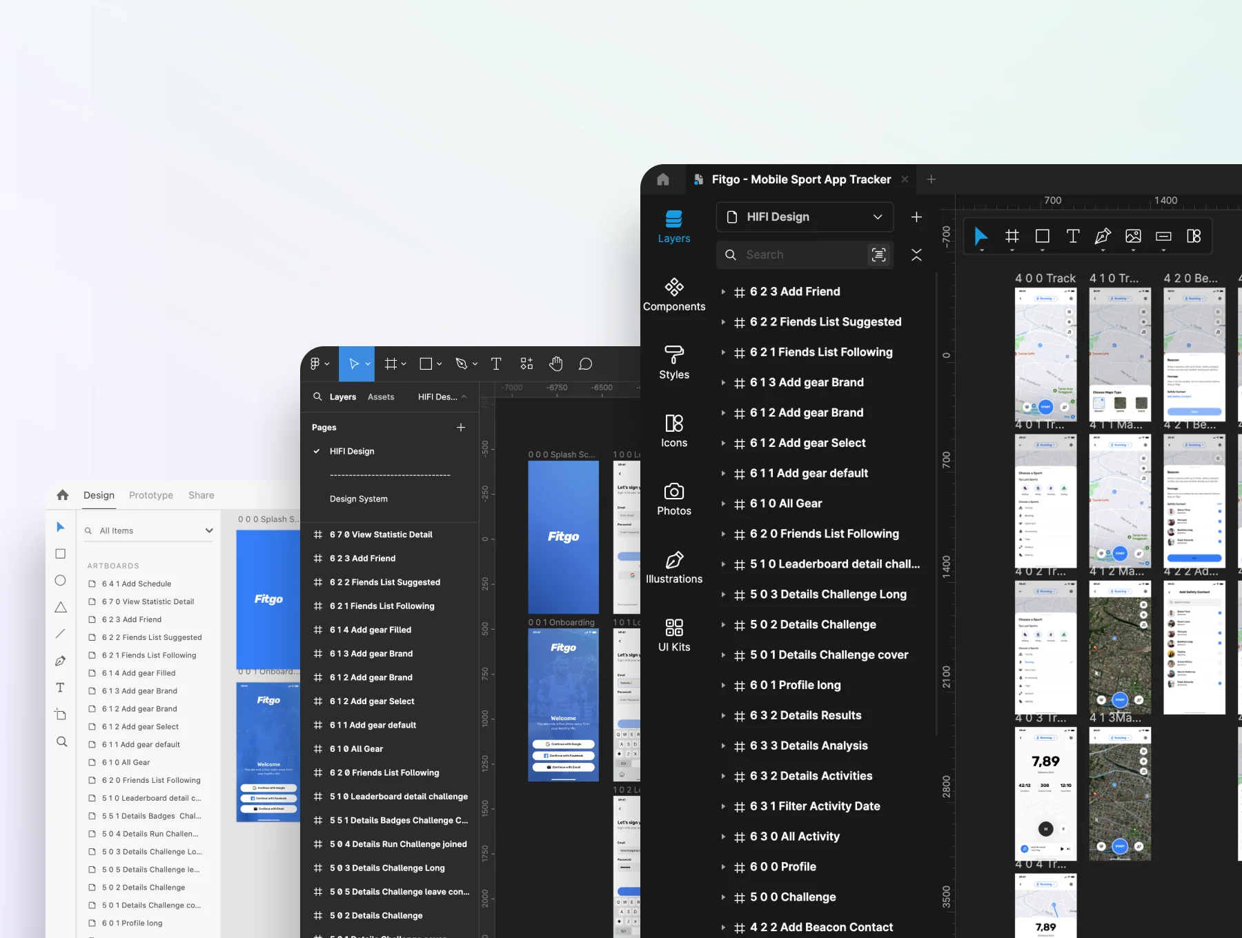 Fitgo -Mobile Sport App Tracker UI Kit 8