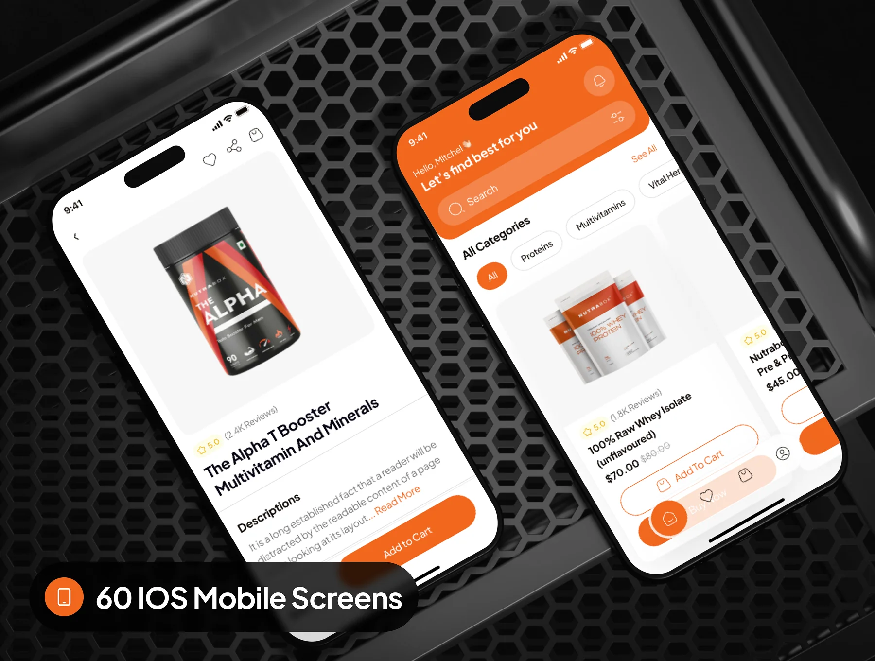 FitIQ - Health Supplement Ecommerce App UI Kit 9