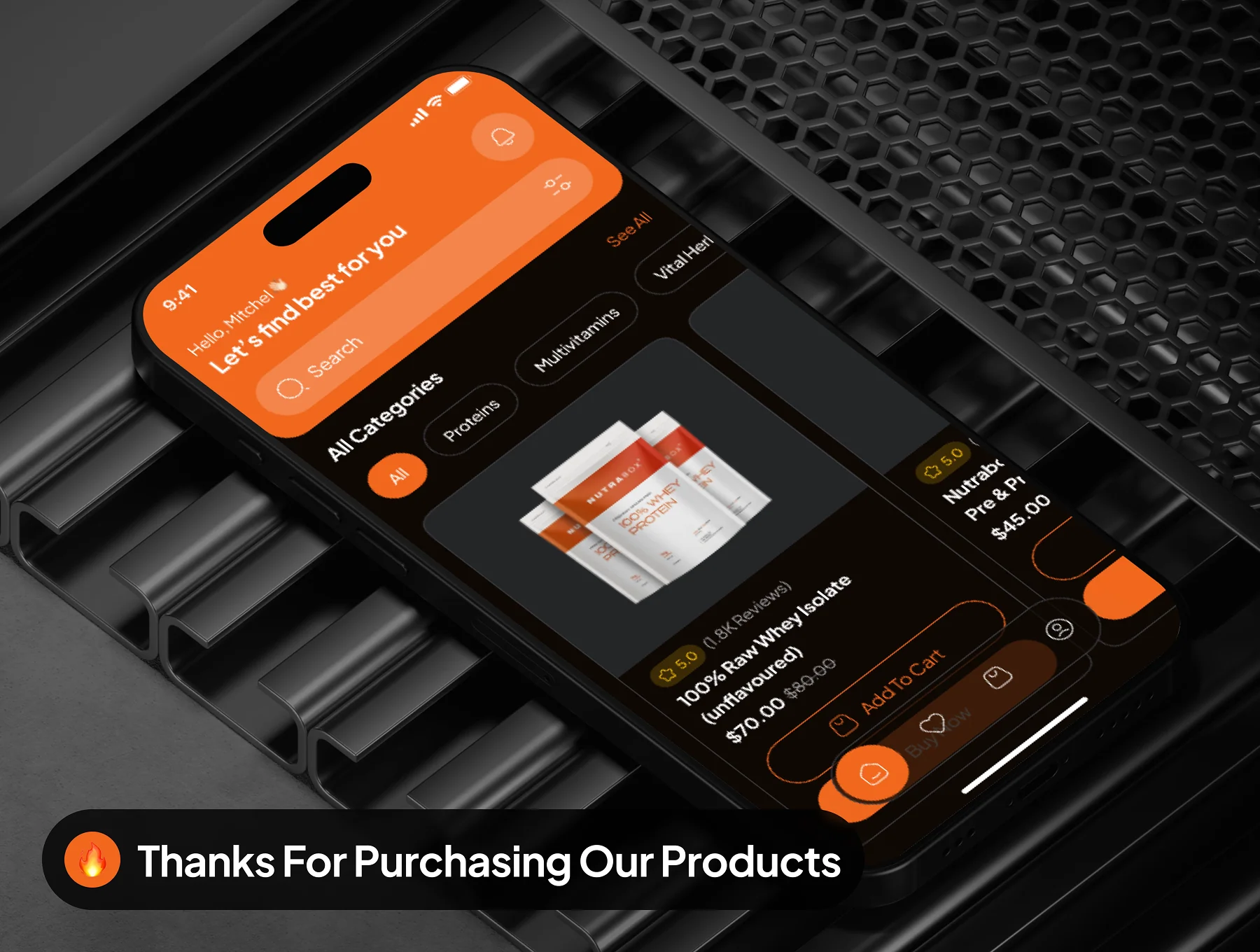 FitIQ - Health Supplement Ecommerce App UI Kit 10