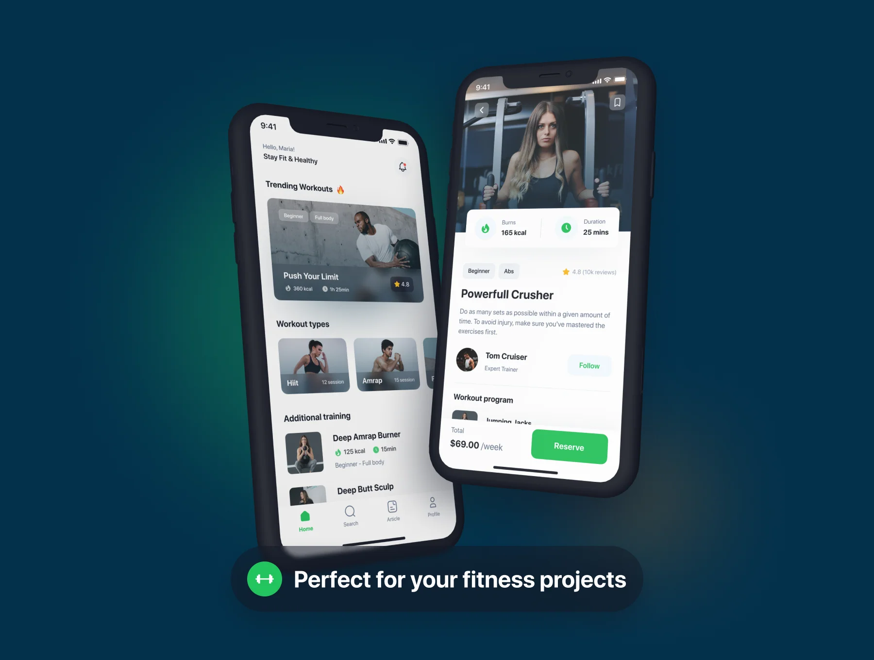 Fitline - Fitness & Workout App UI Kit 3