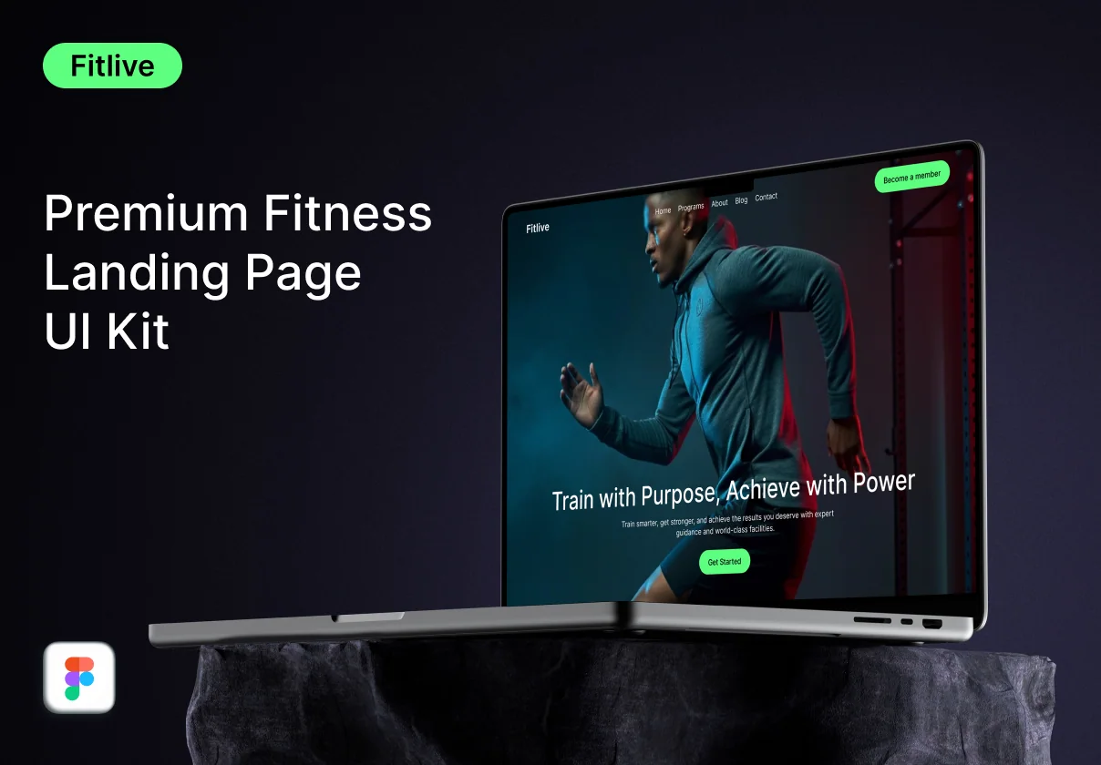 Fitlive - Modern Fitness Landing Page UI Kit