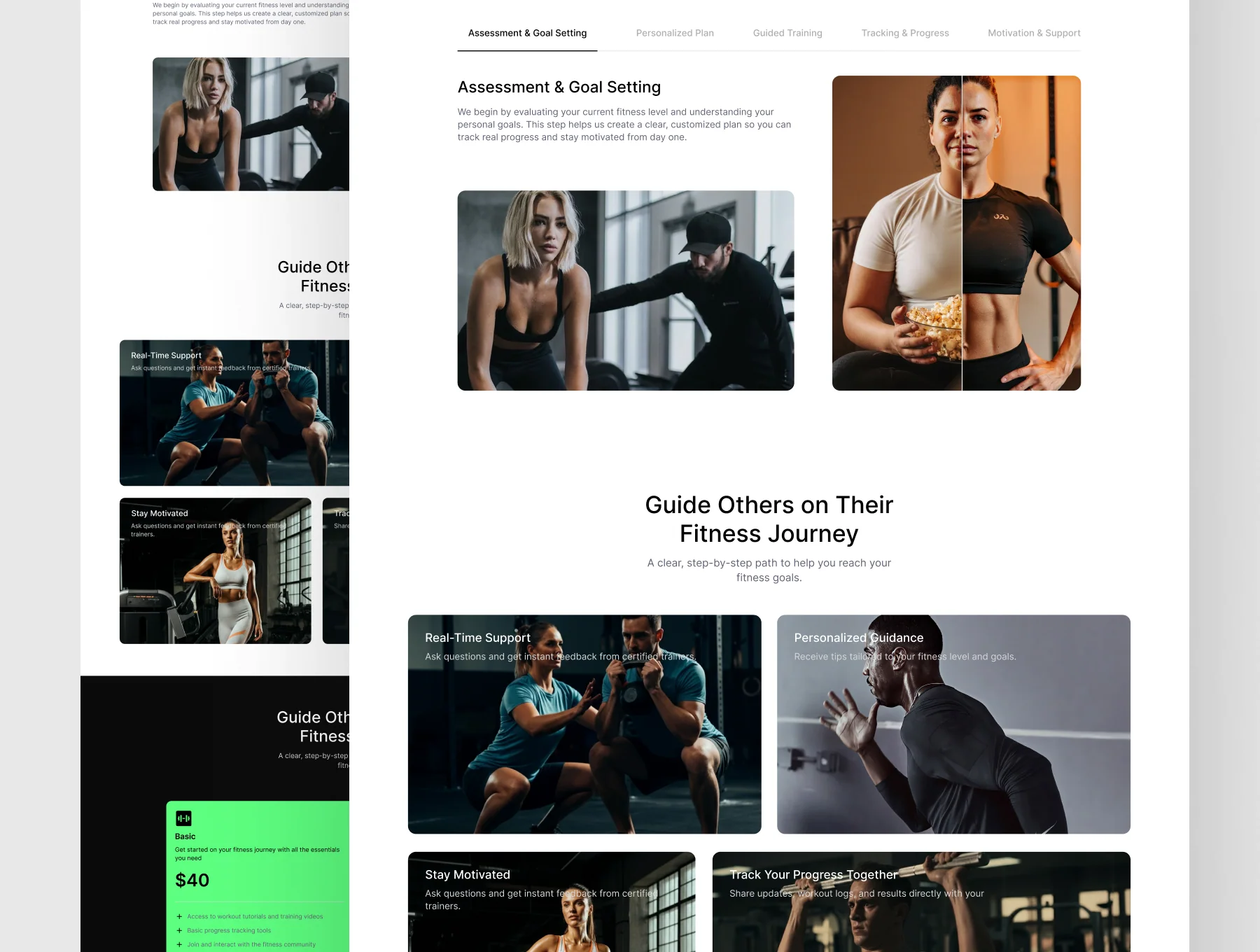 Fitlive - Modern Fitness Landing Page UI Kit 3