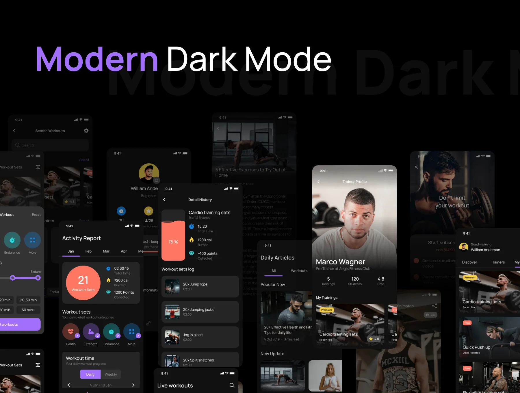 Fitly App - Modern Fitness App UI Design Kit 6