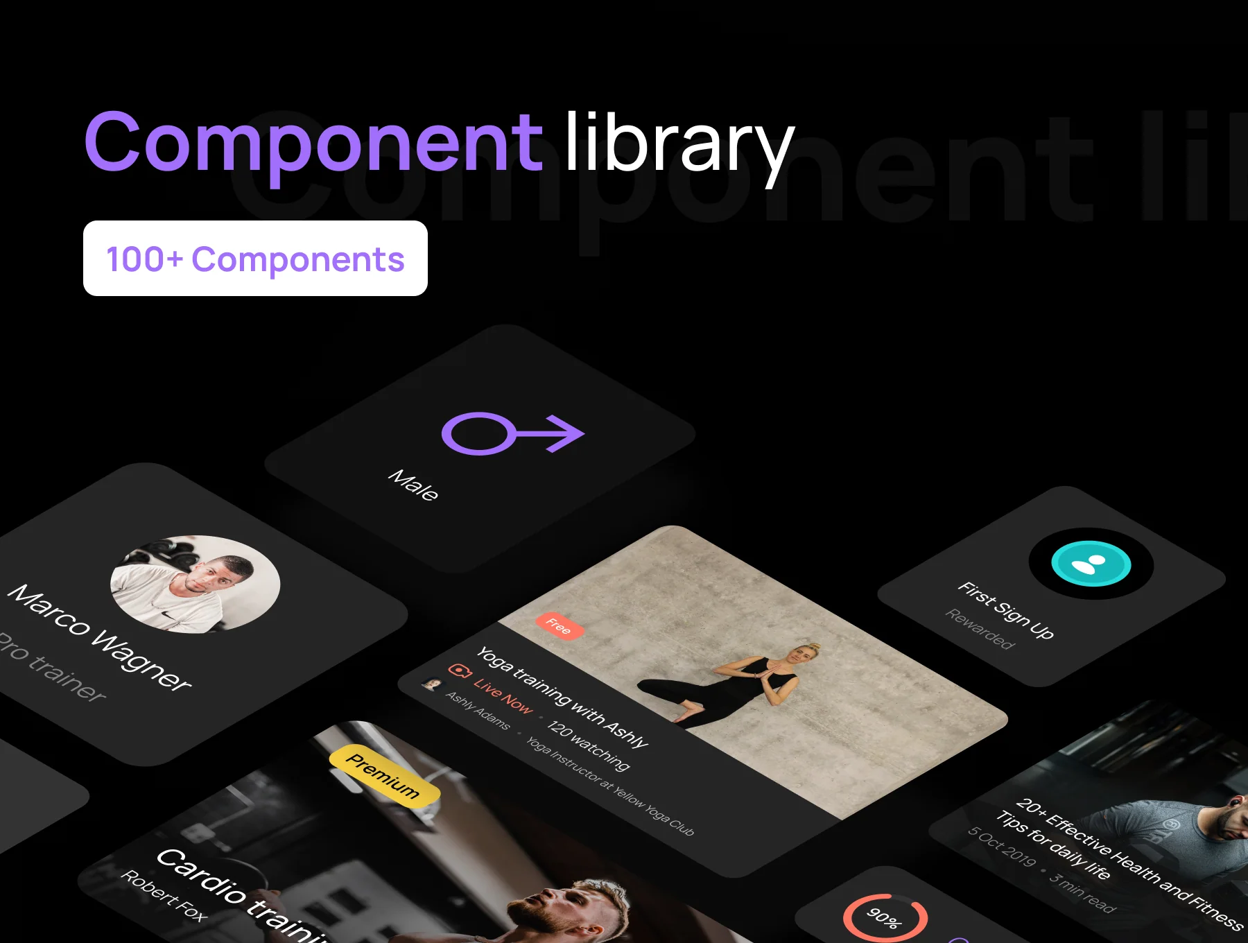 Fitly App - Modern Fitness App UI Design Kit 7