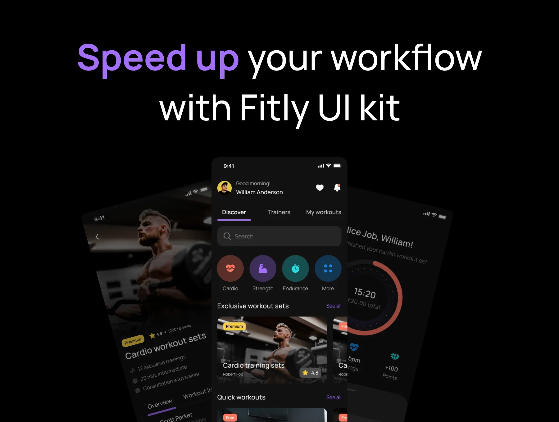 Fitly App - Modern Fitness App UI Design Kit 8