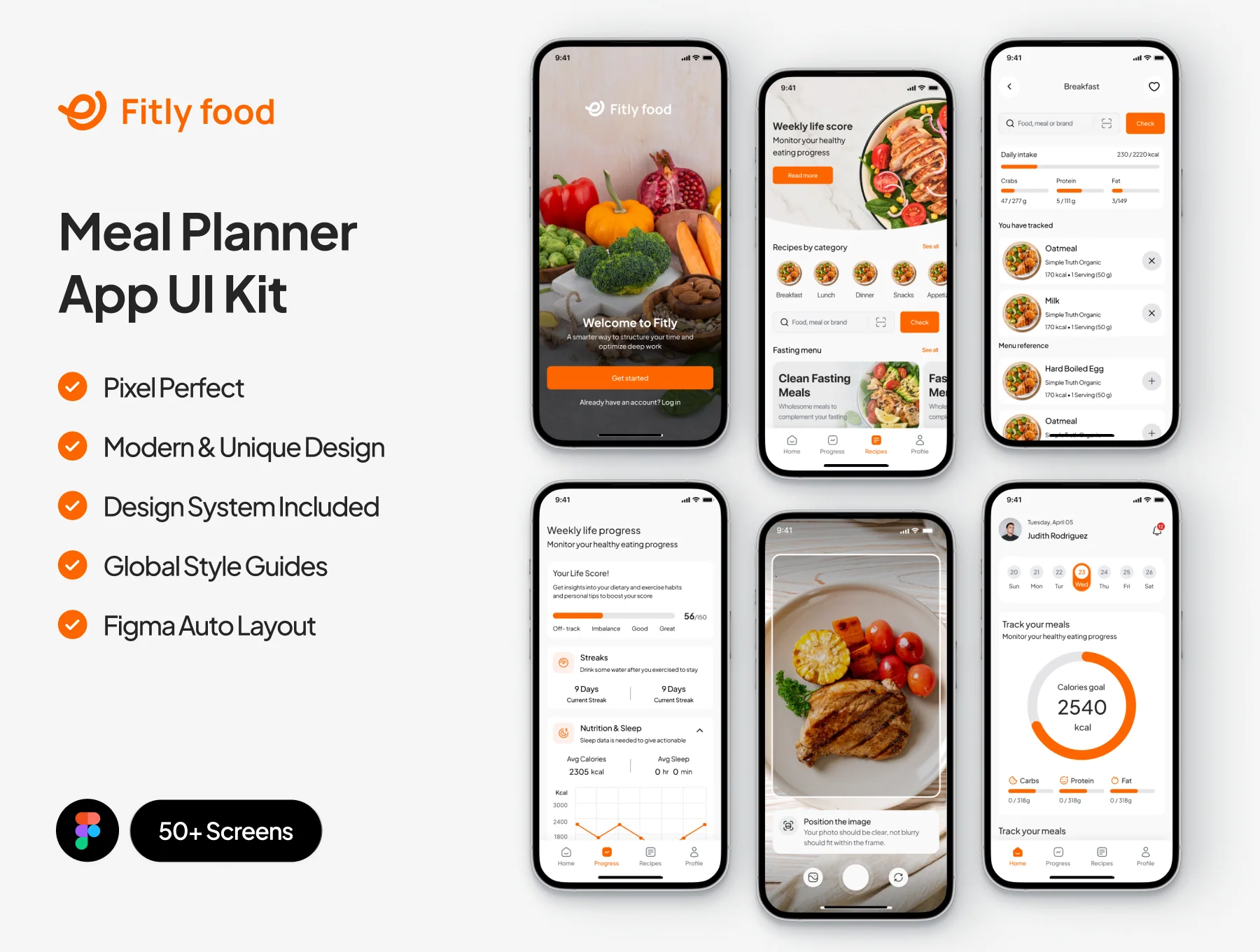 Fitly food - Meal Planner App