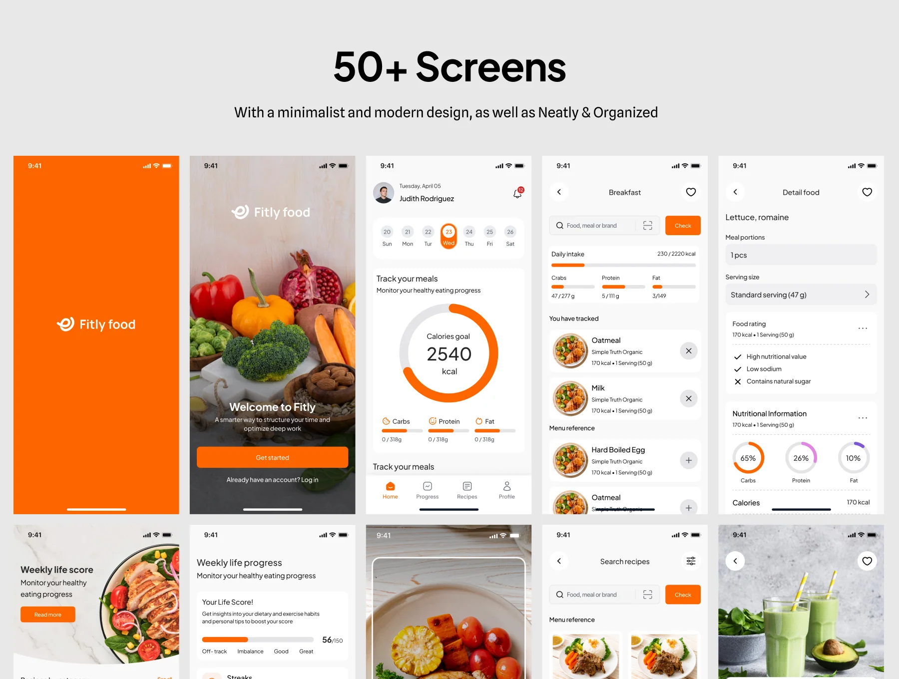Fitly food - Meal Planner App 4