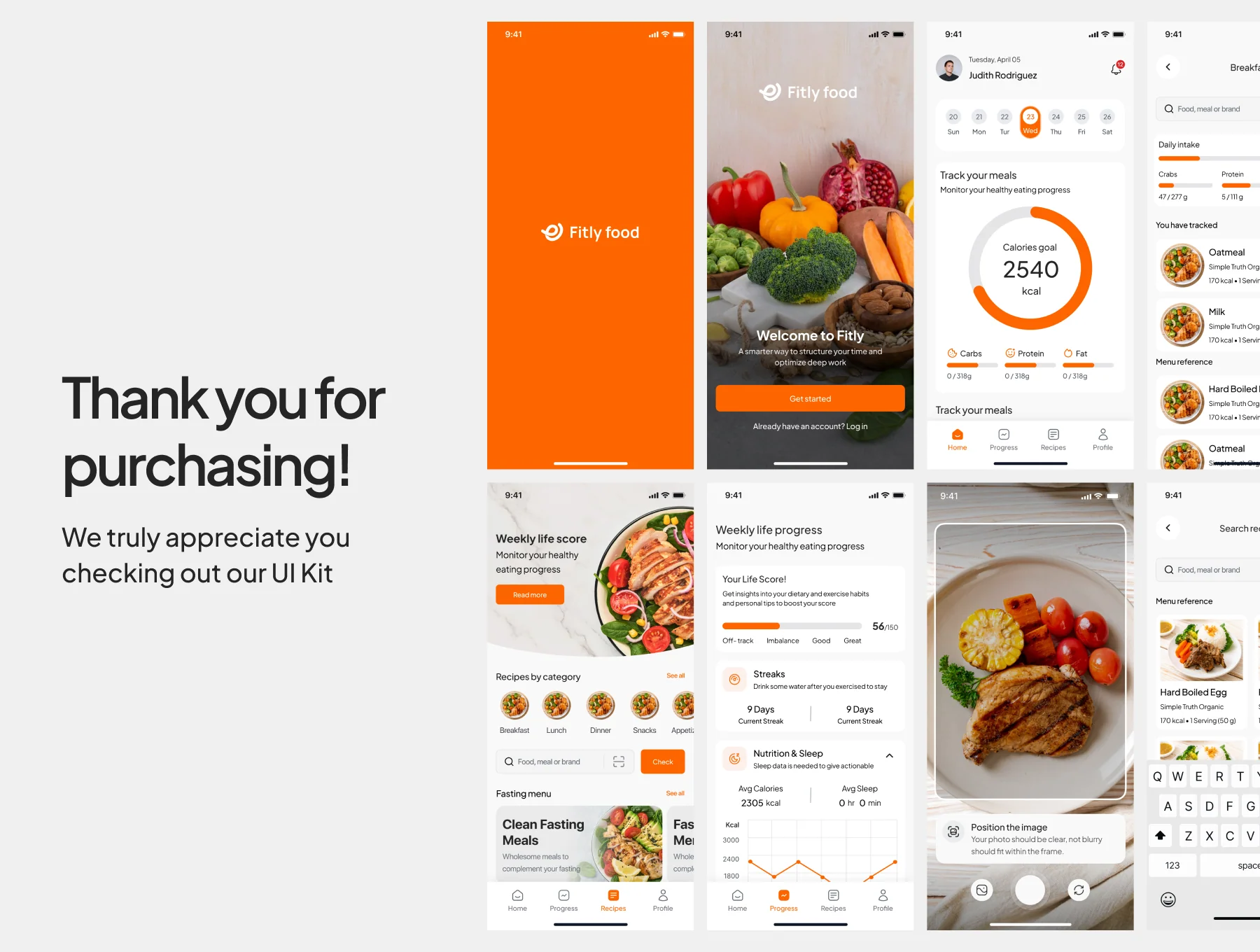 Fitly food - Meal Planner App 8