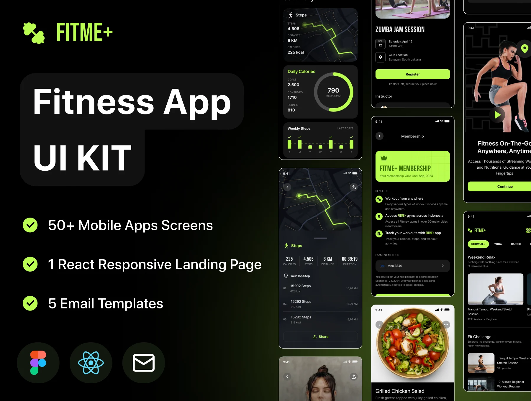 FITME - Fitness Premium App UI KIT