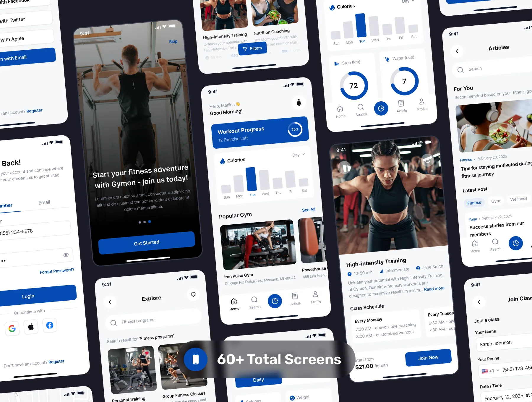 Fitmor - Gym & Fitness Tracking App UI Kit 5