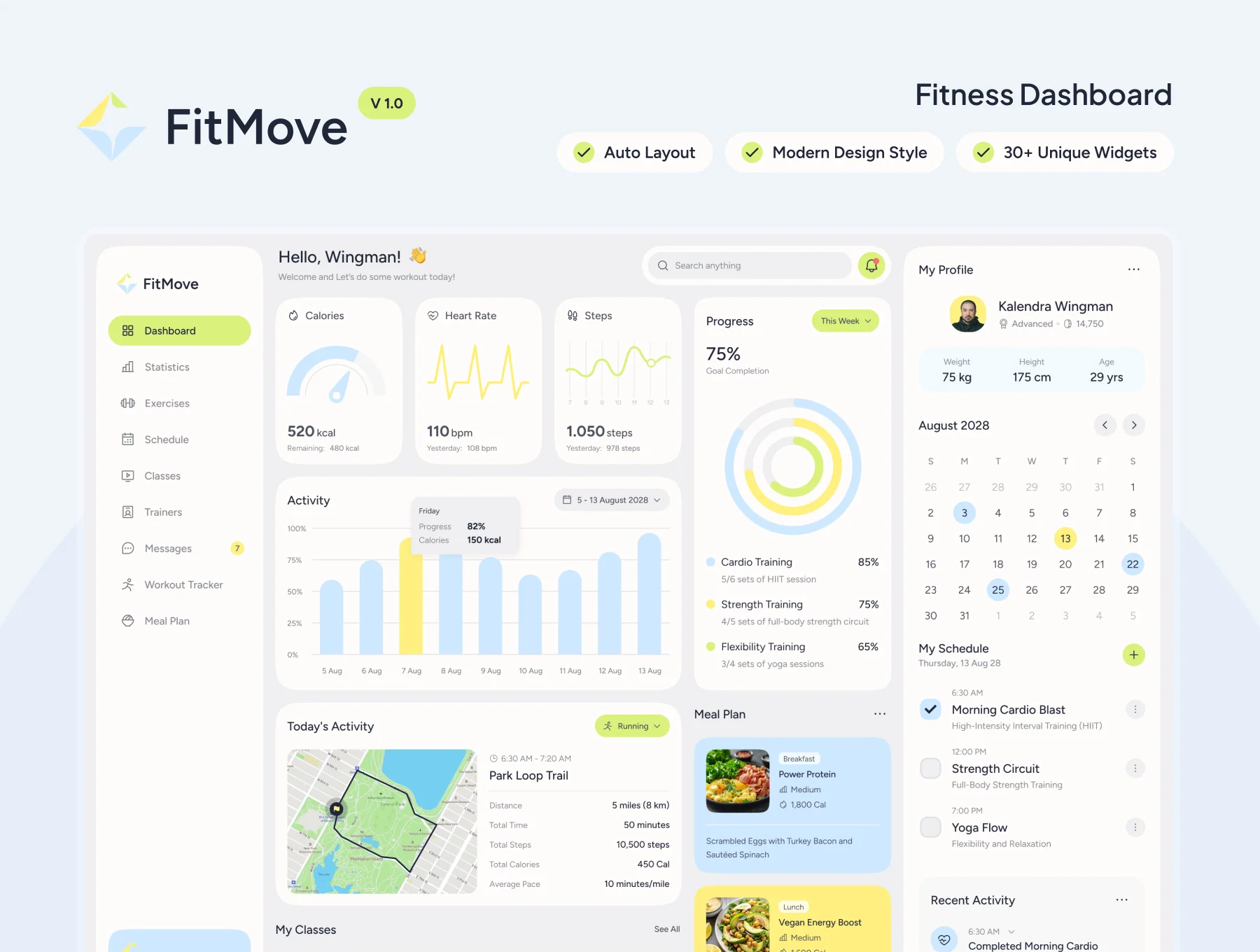 FitMove - Fitness & Workout Tracking Admin Dashboard