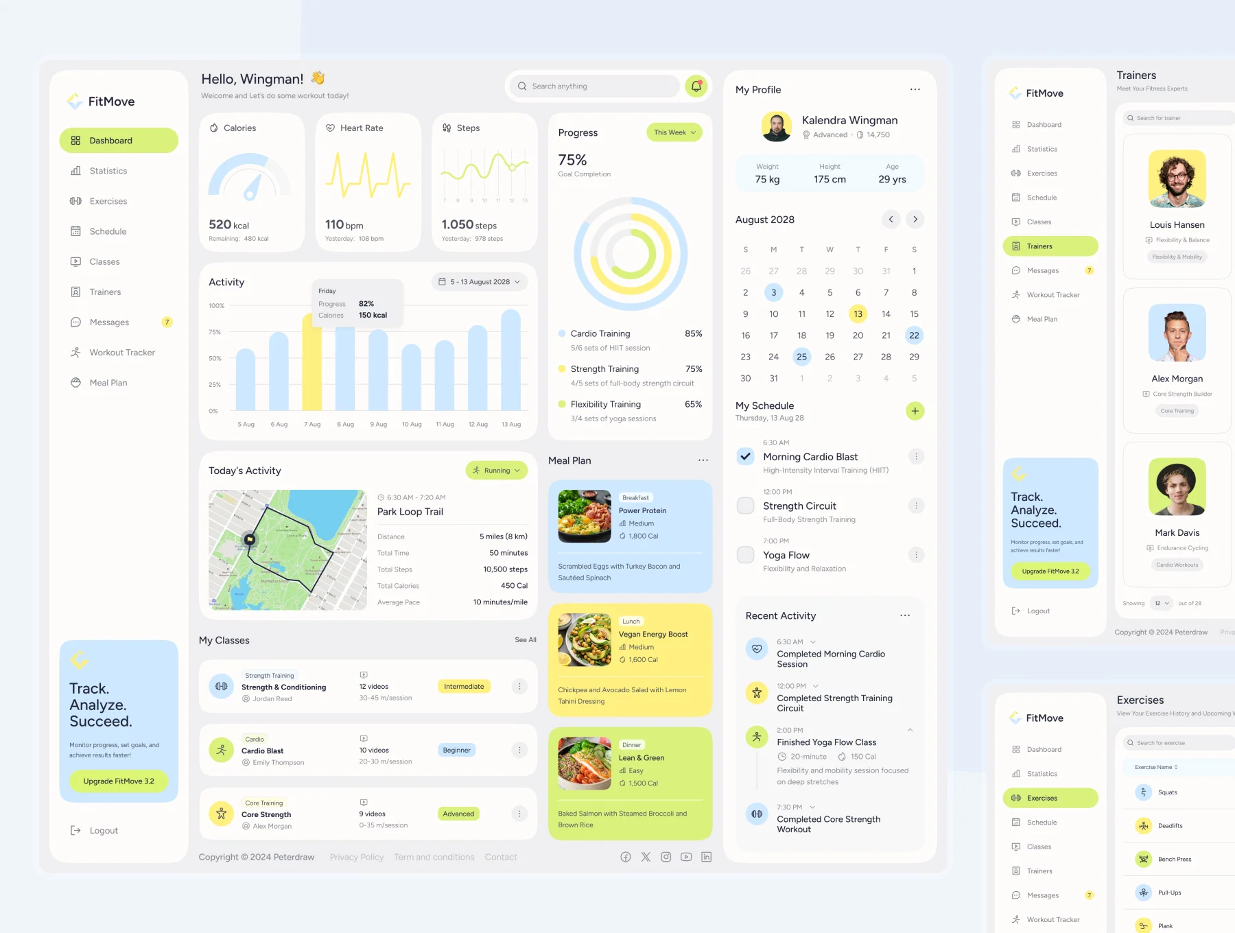 FitMove - Fitness & Workout Tracking Admin Dashboard 2