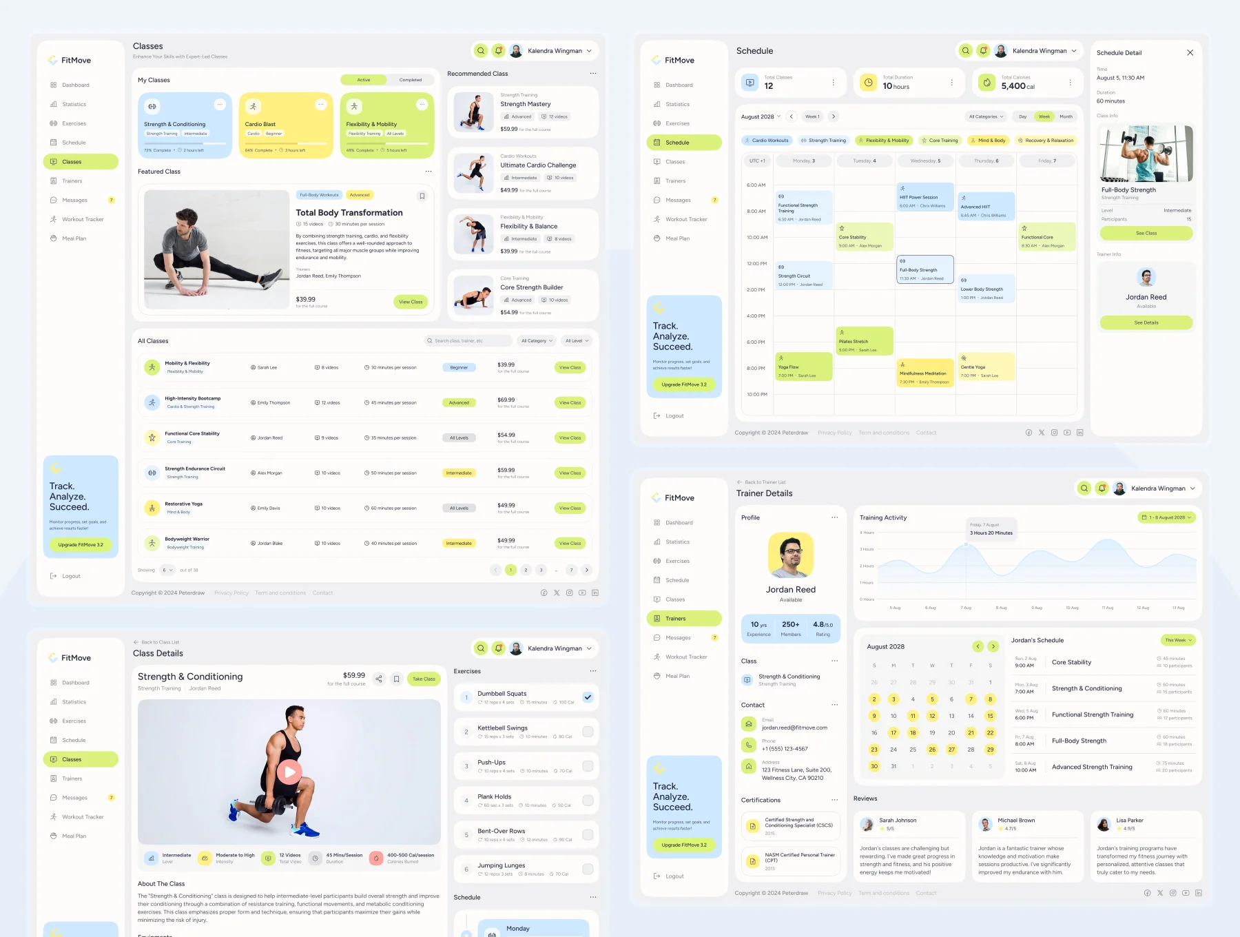 FitMove - Fitness & Workout Tracking Admin Dashboard 3