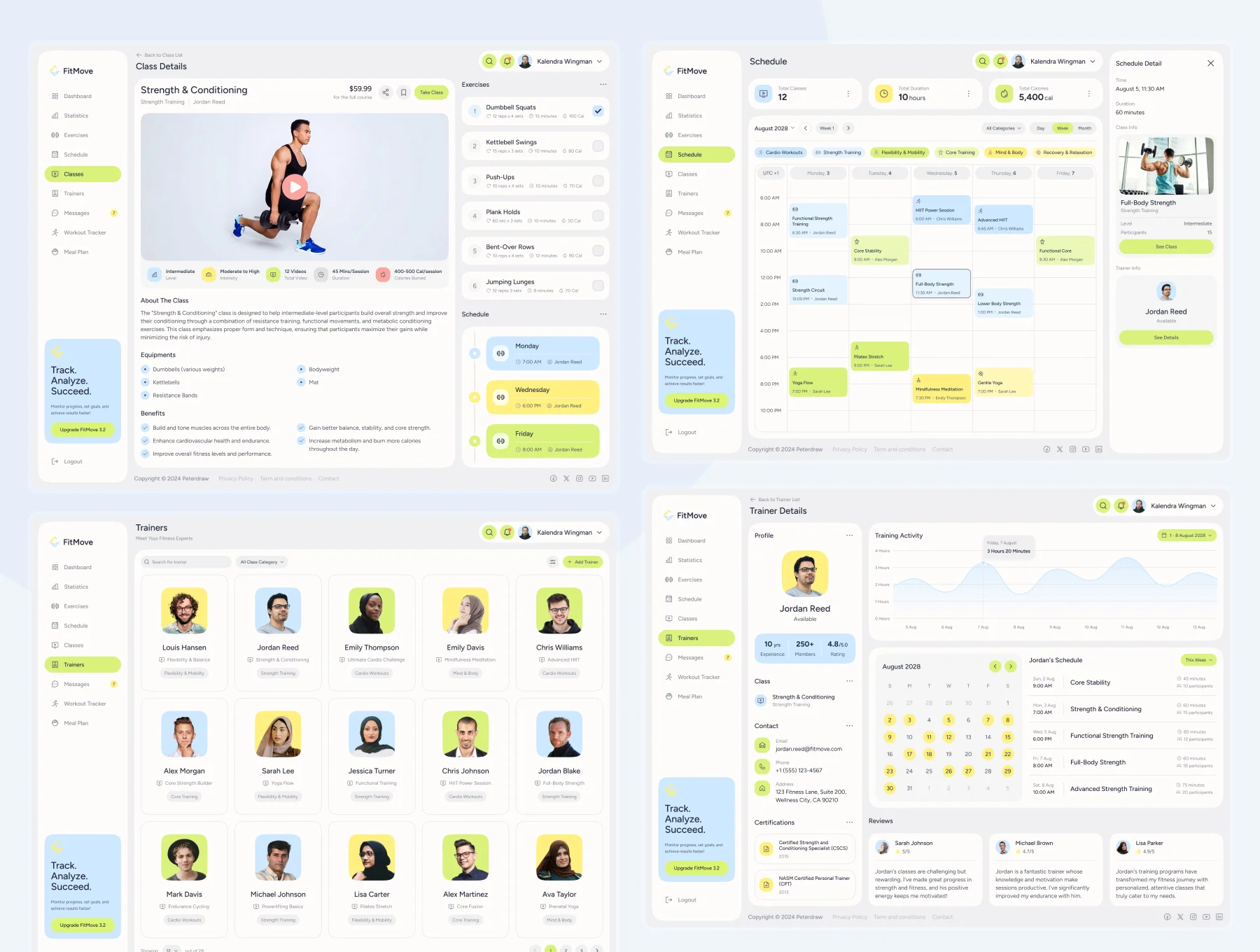 FitMove - Fitness & Workout Tracking Admin Dashboard 7