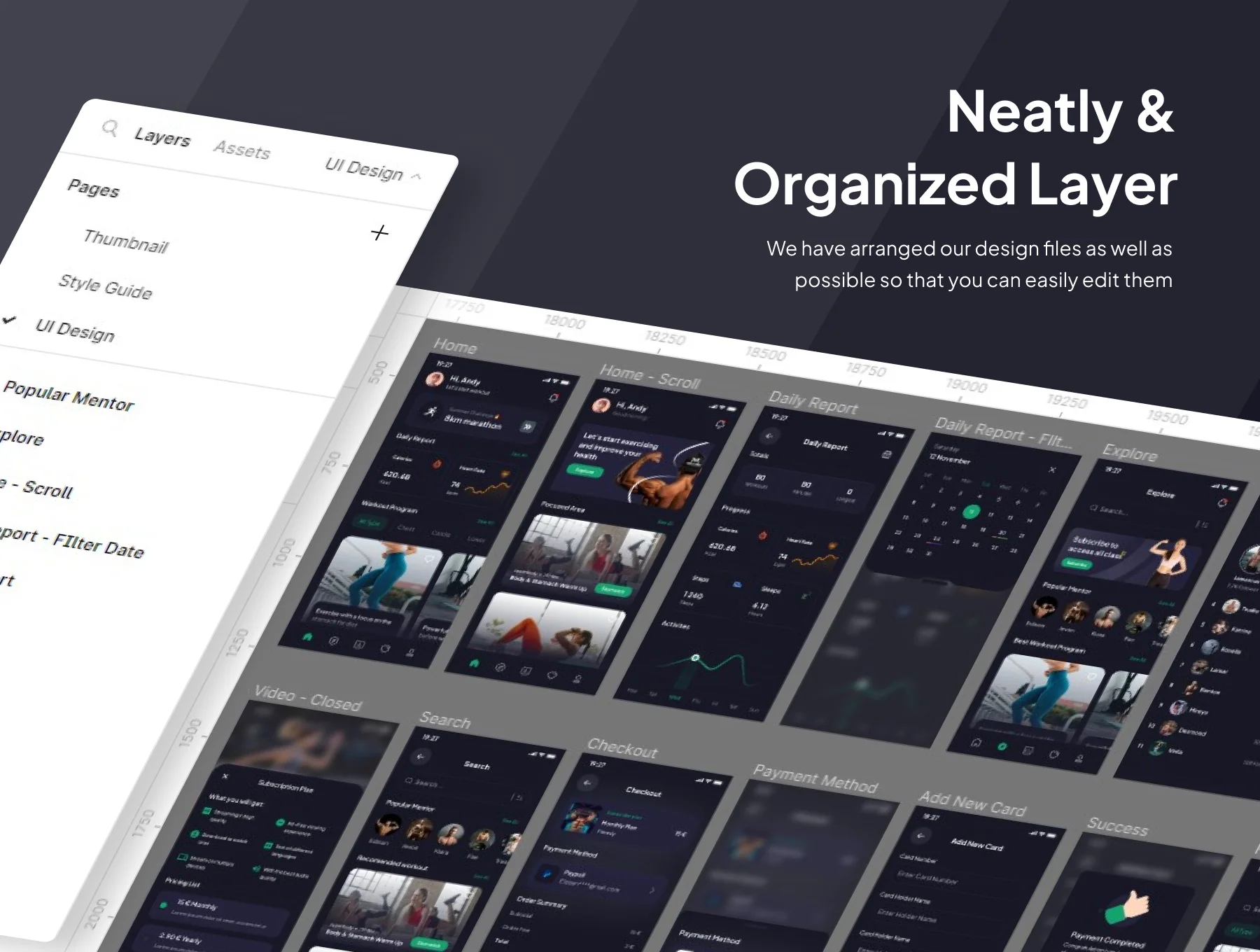 Fitnesly - Workout Premium UI KIts App 3
