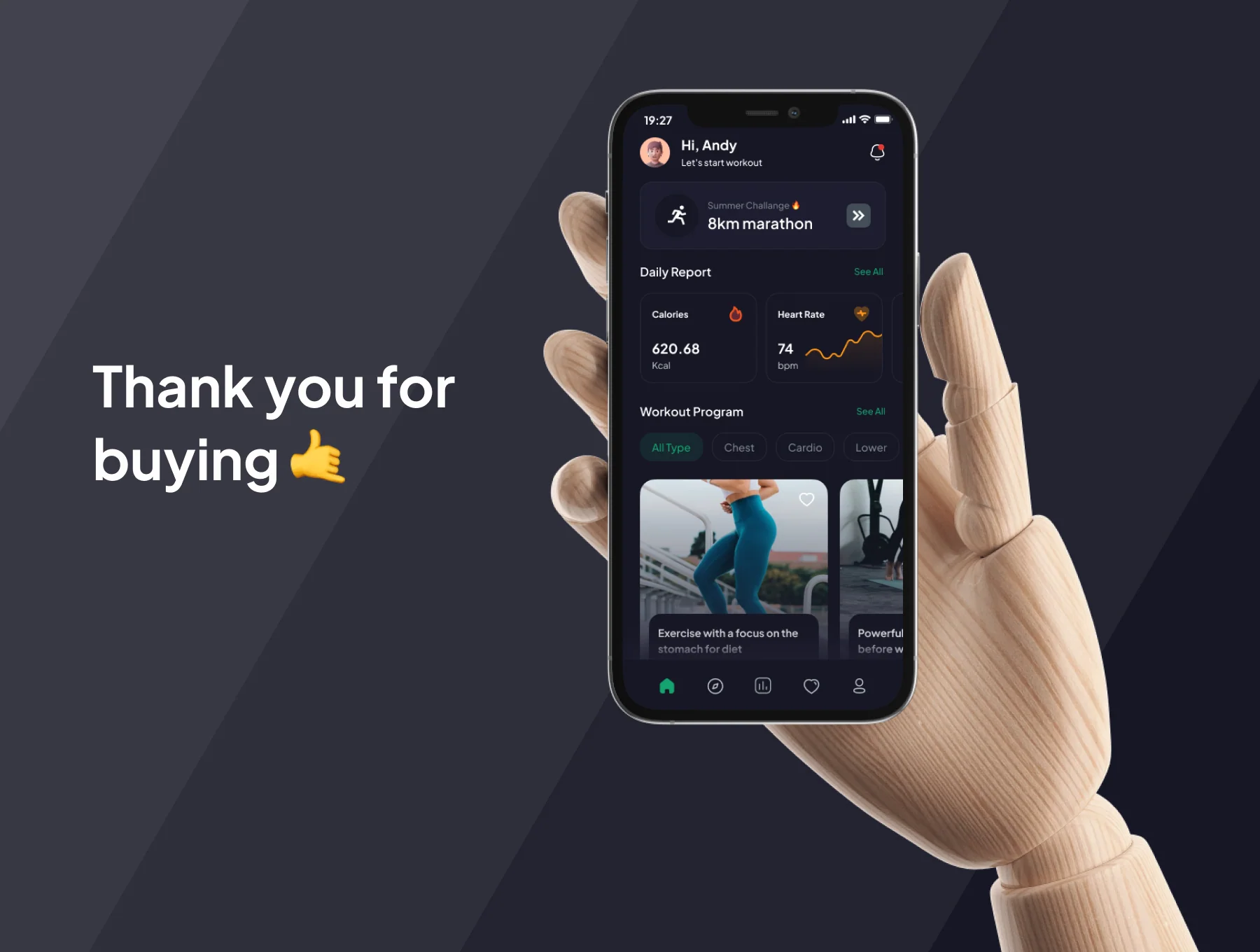 Fitnesly - Workout Premium UI KIts App 6