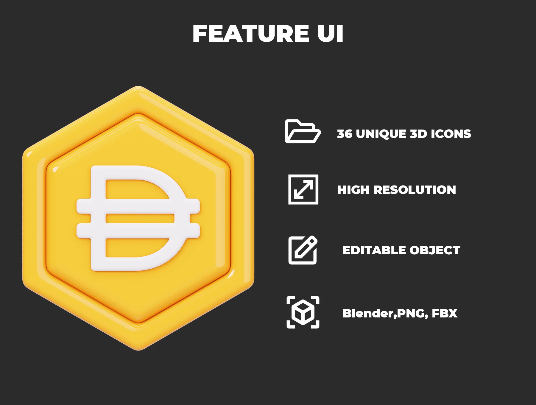 Crypto Badges 3D Icon Pack 2