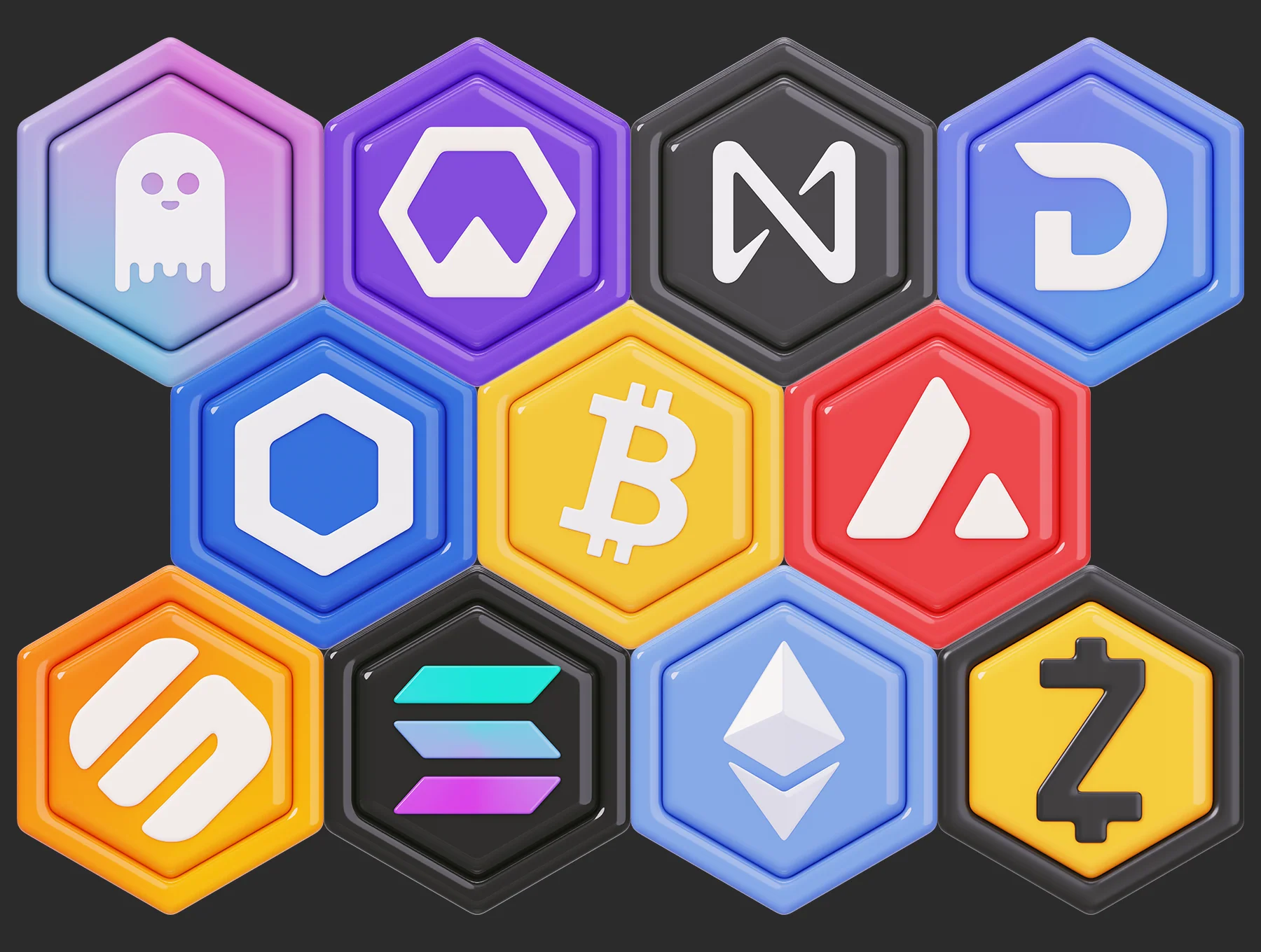 Crypto Badges 3D Icon Pack 5