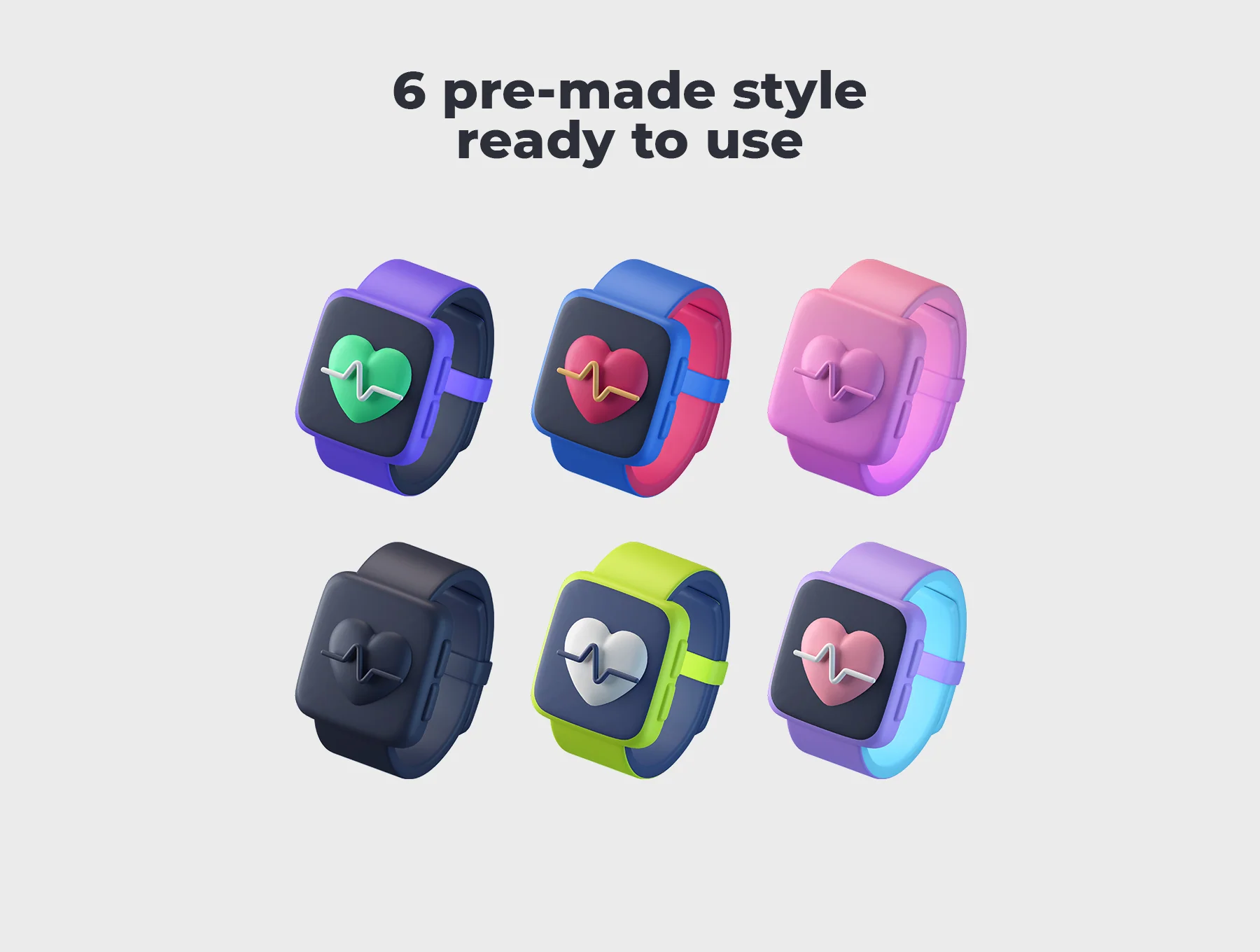 Fitness and Gym 3D Icons 5
