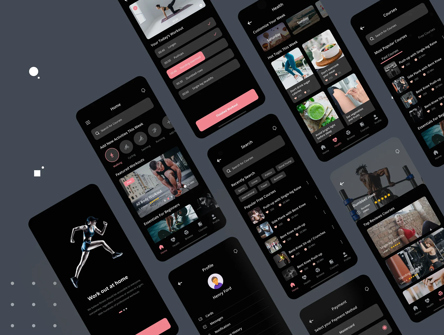 Fitness & Workout App UI Kit 10