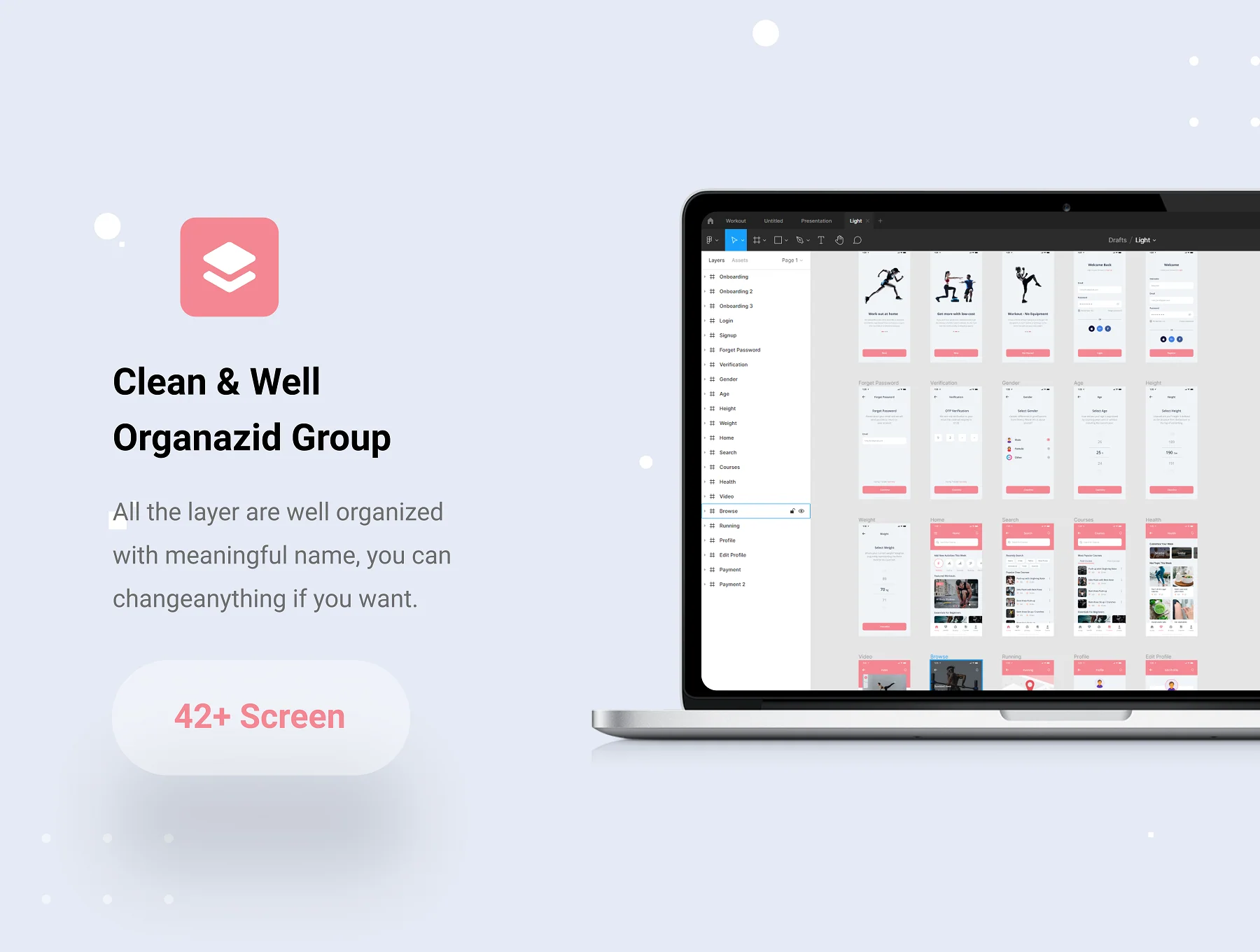Fitness & Workout App UI Kit 2