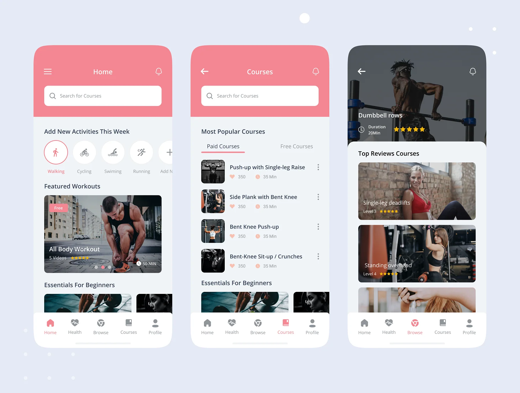 Fitness & Workout App UI Kit 7