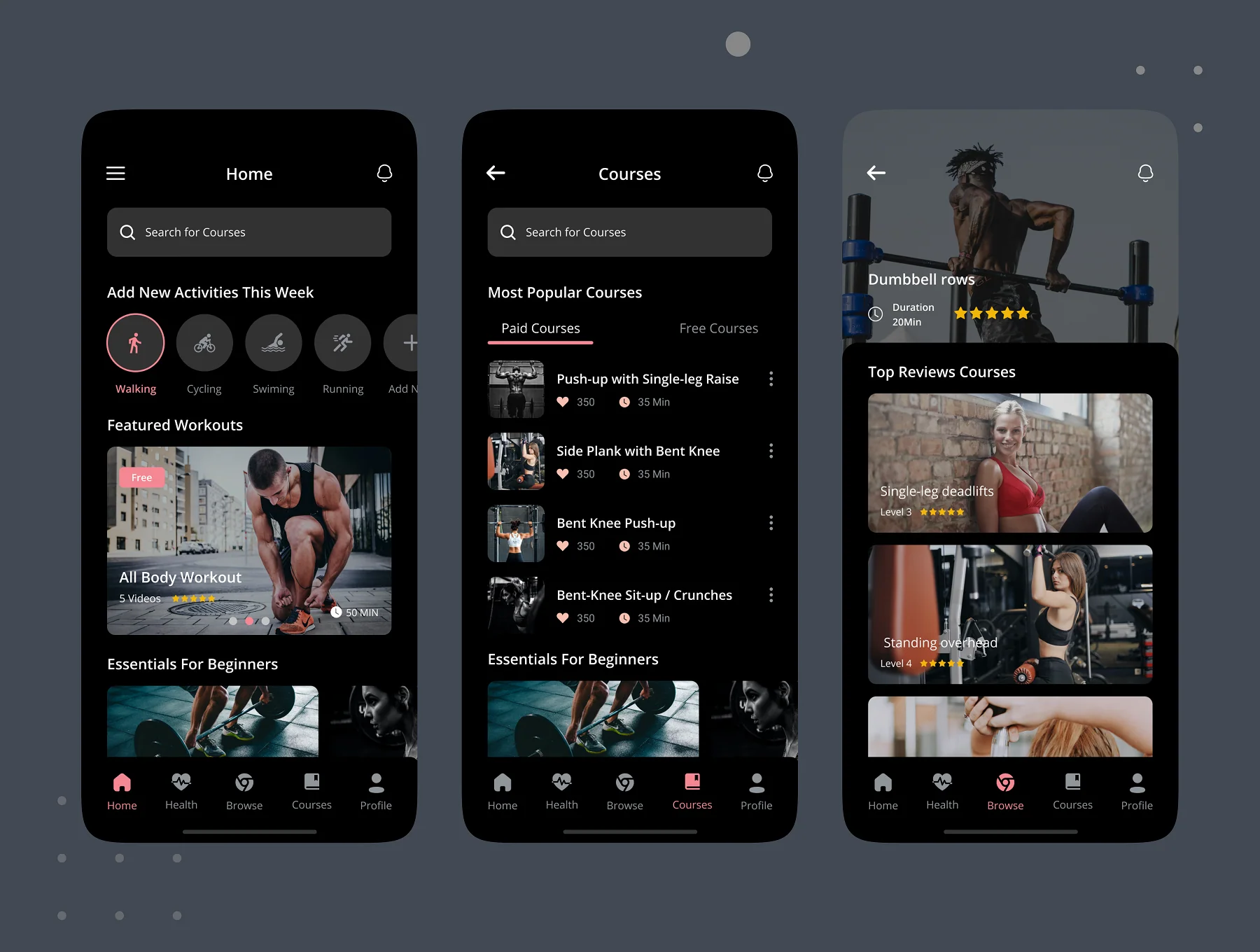 Fitness & Workout App UI Kit 8