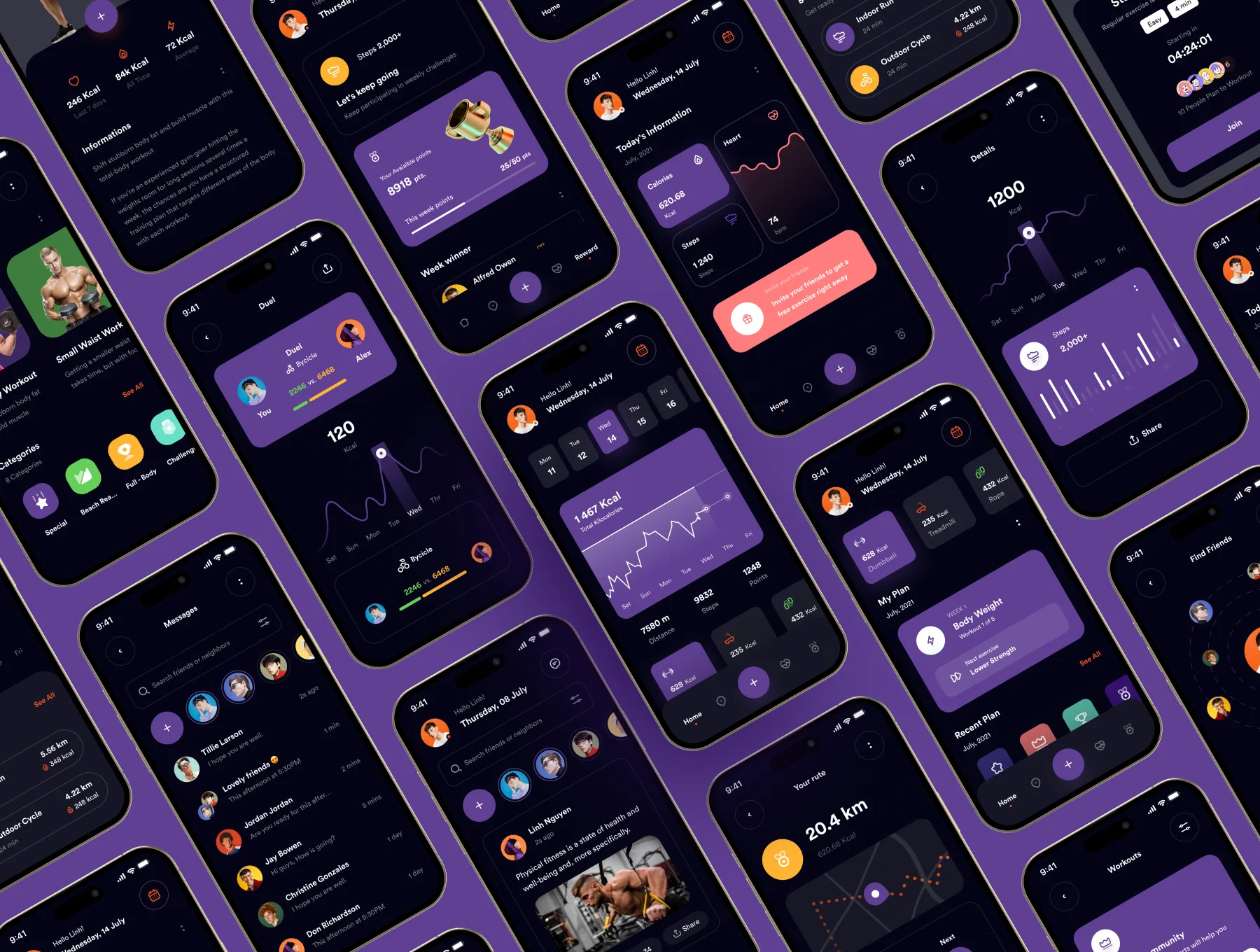 Fitness App UI Kit - Fitcase 4