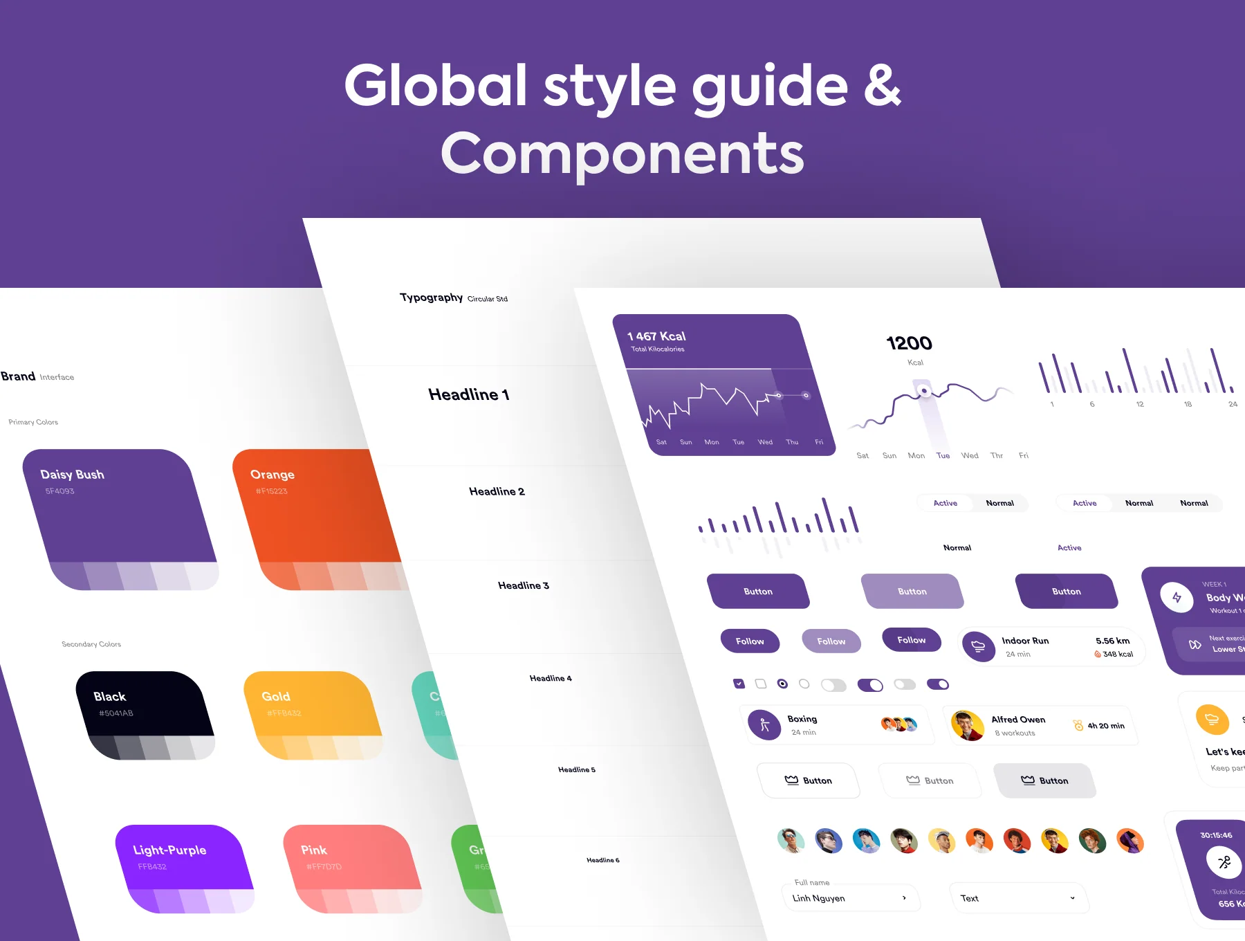 Fitness App UI Kit - Fitcase 6