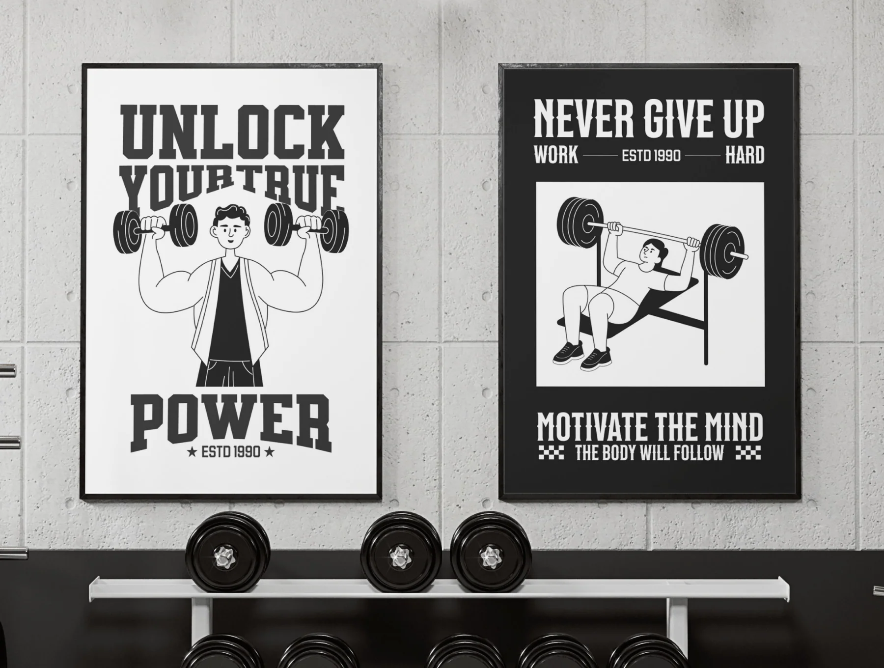 Fitness Illustrations Bundle 3