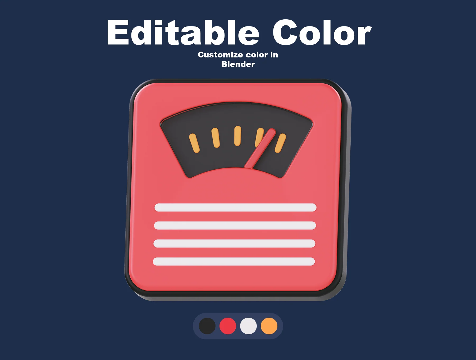 Fitness Items 3D Icon Pack 4