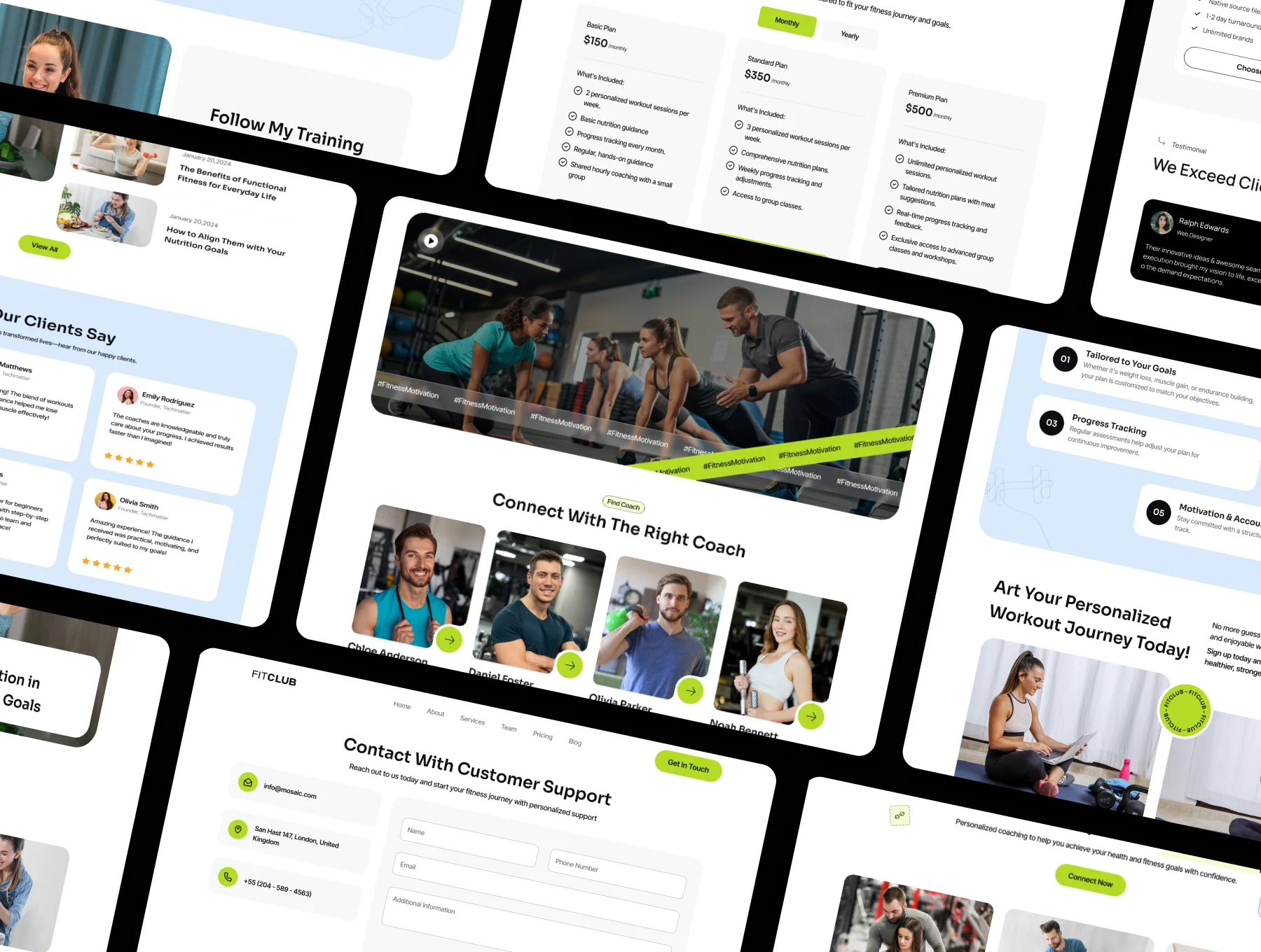 Fitness Life Coaching Website UI Kit 7