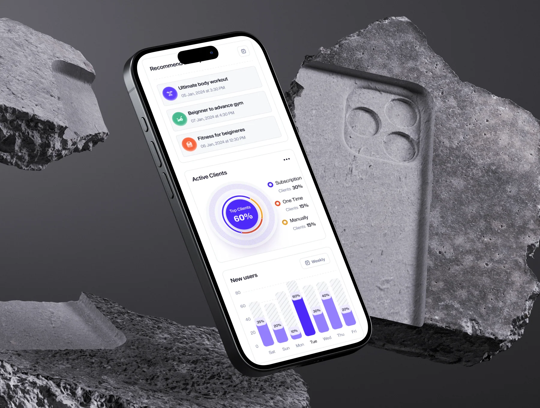 Fitness Management Web App UI Kit 5