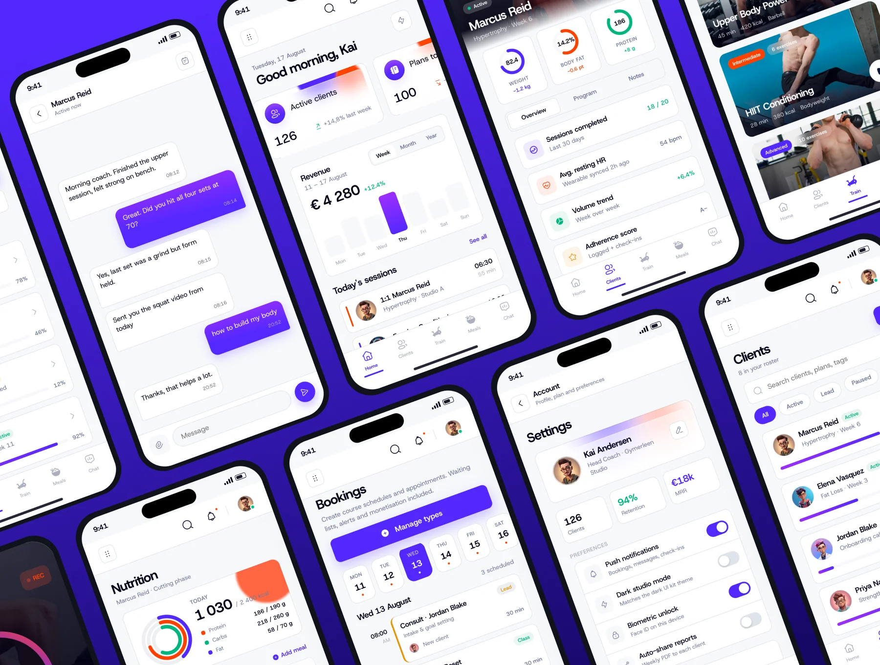 Fitness Management Web & Mobile App UI Kit 5