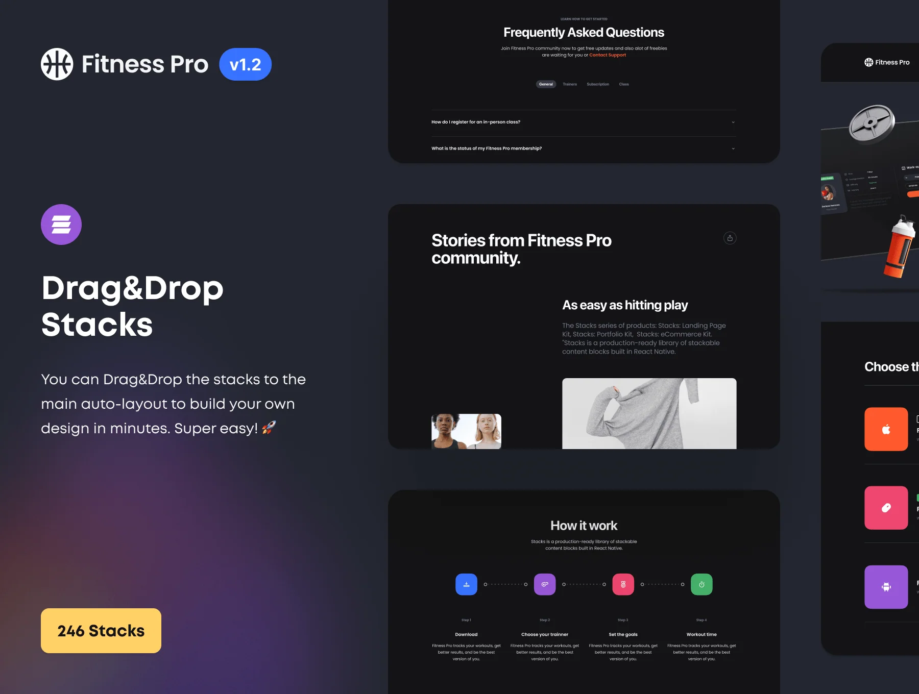 Fitness Pro: Website UI Kit 5