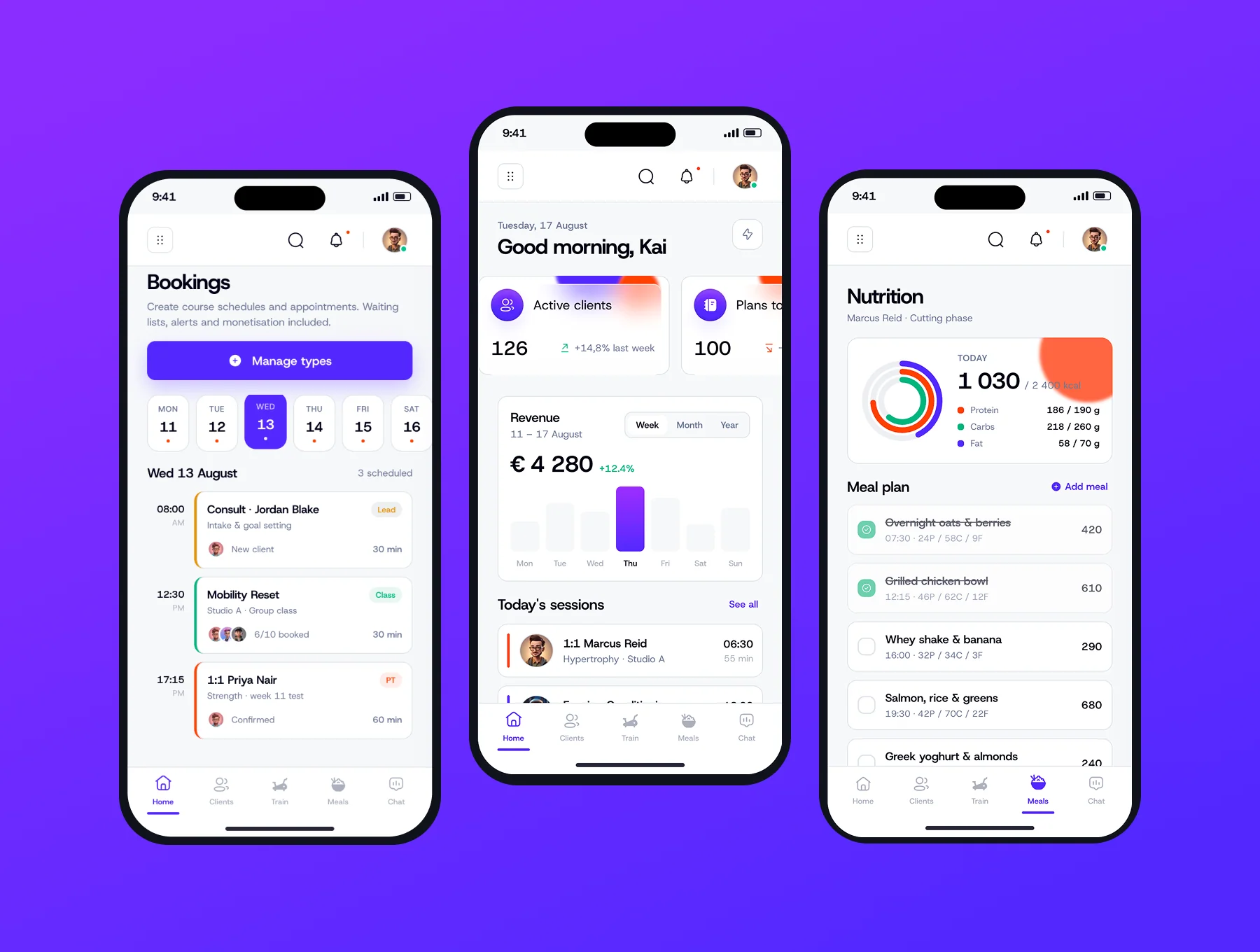 Fitness Tracking Mobile App UI Kit 3