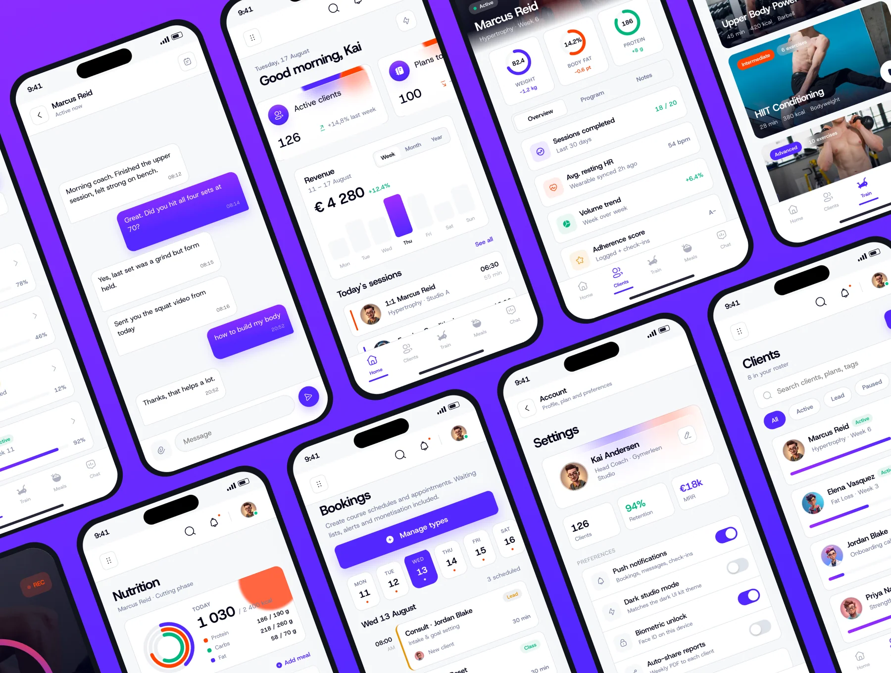Fitness Tracking Mobile App UI Kit 4