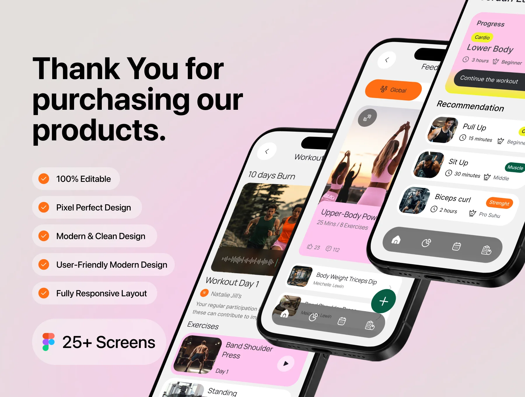 Fitness – Workout & Health Tracker Mobile App UI Kit 6