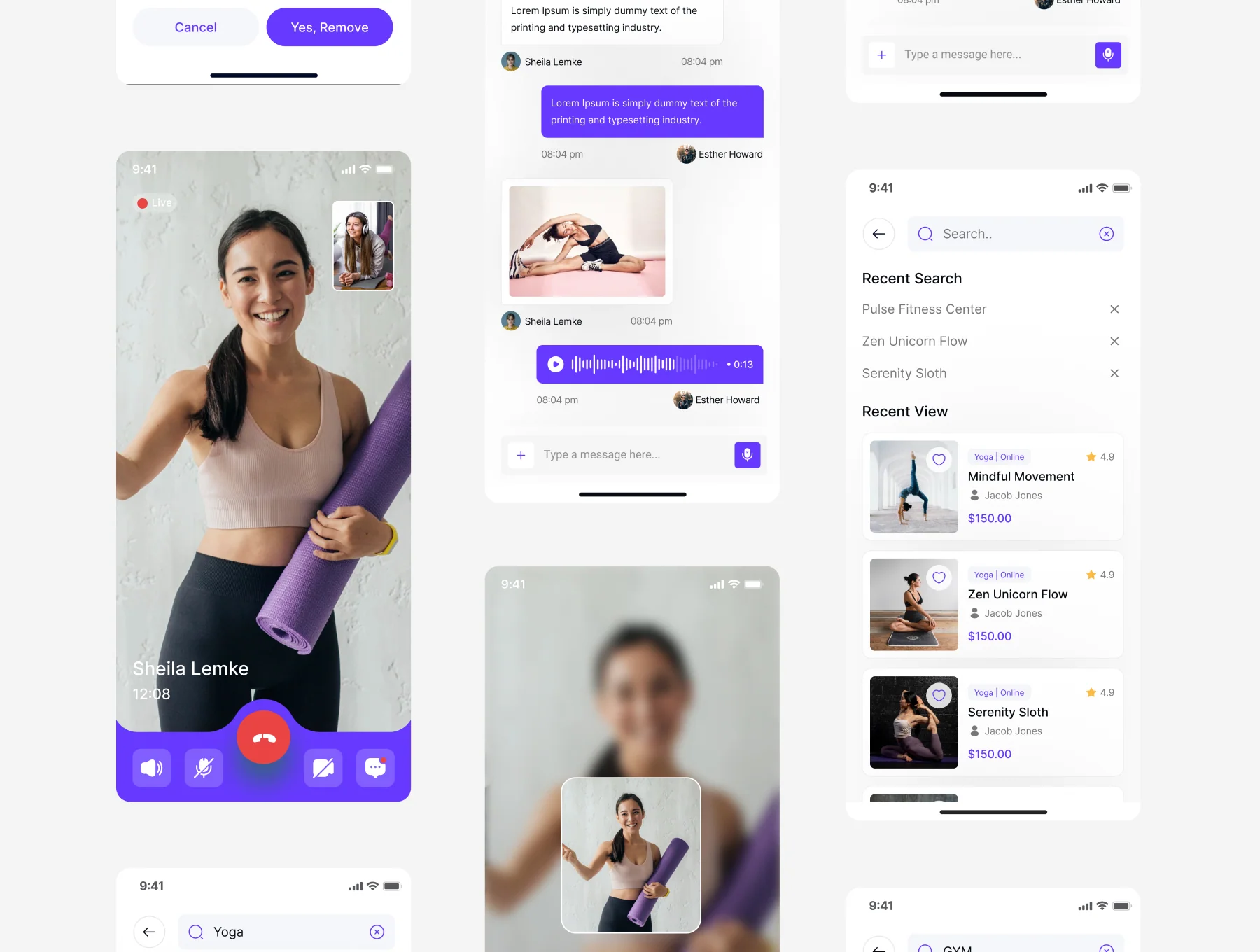 Fitness & Workout Mobile App UI Kit 7