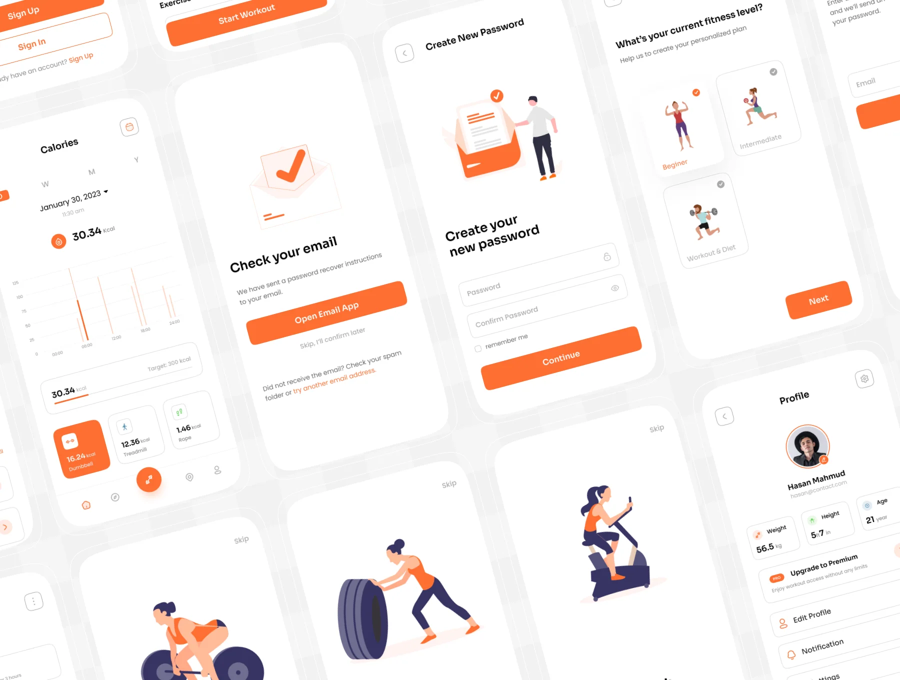 Fitnex - Fitness Mobile App UI Kit 8