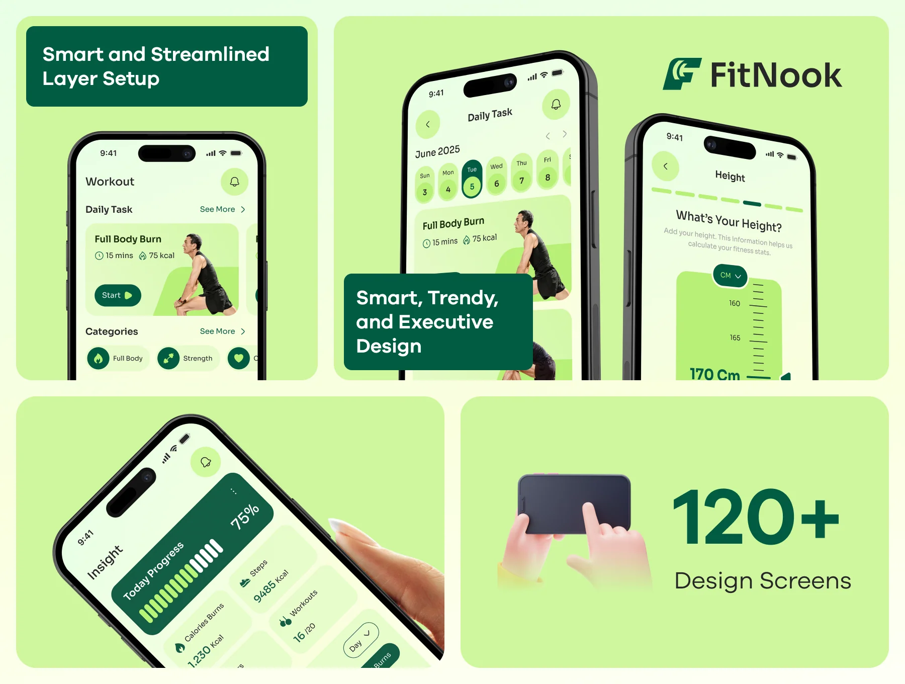 FitNook - Fitness App UI Kit 4