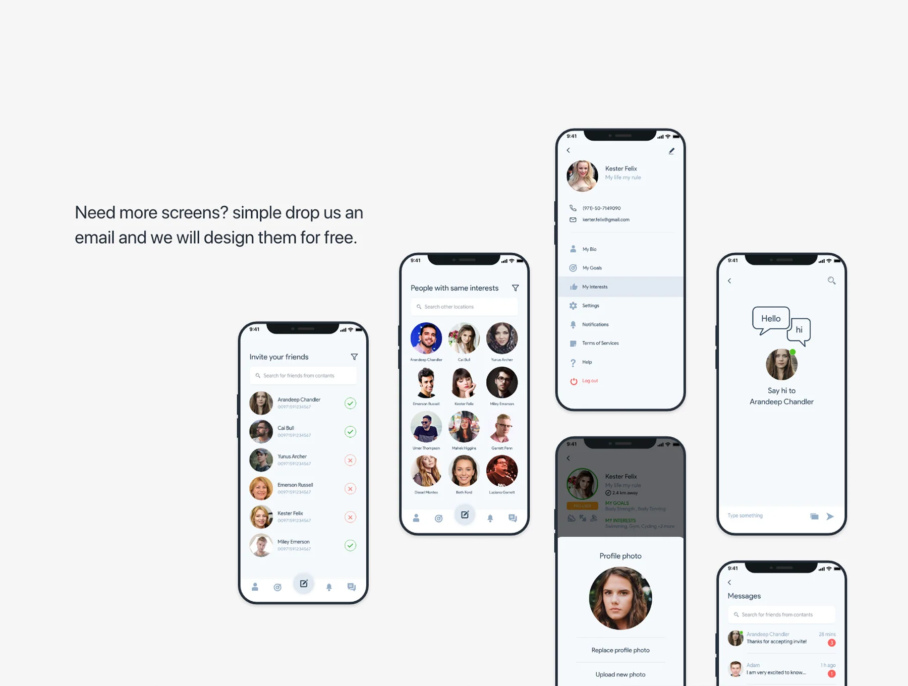 Fitocial UI kit for XD 9